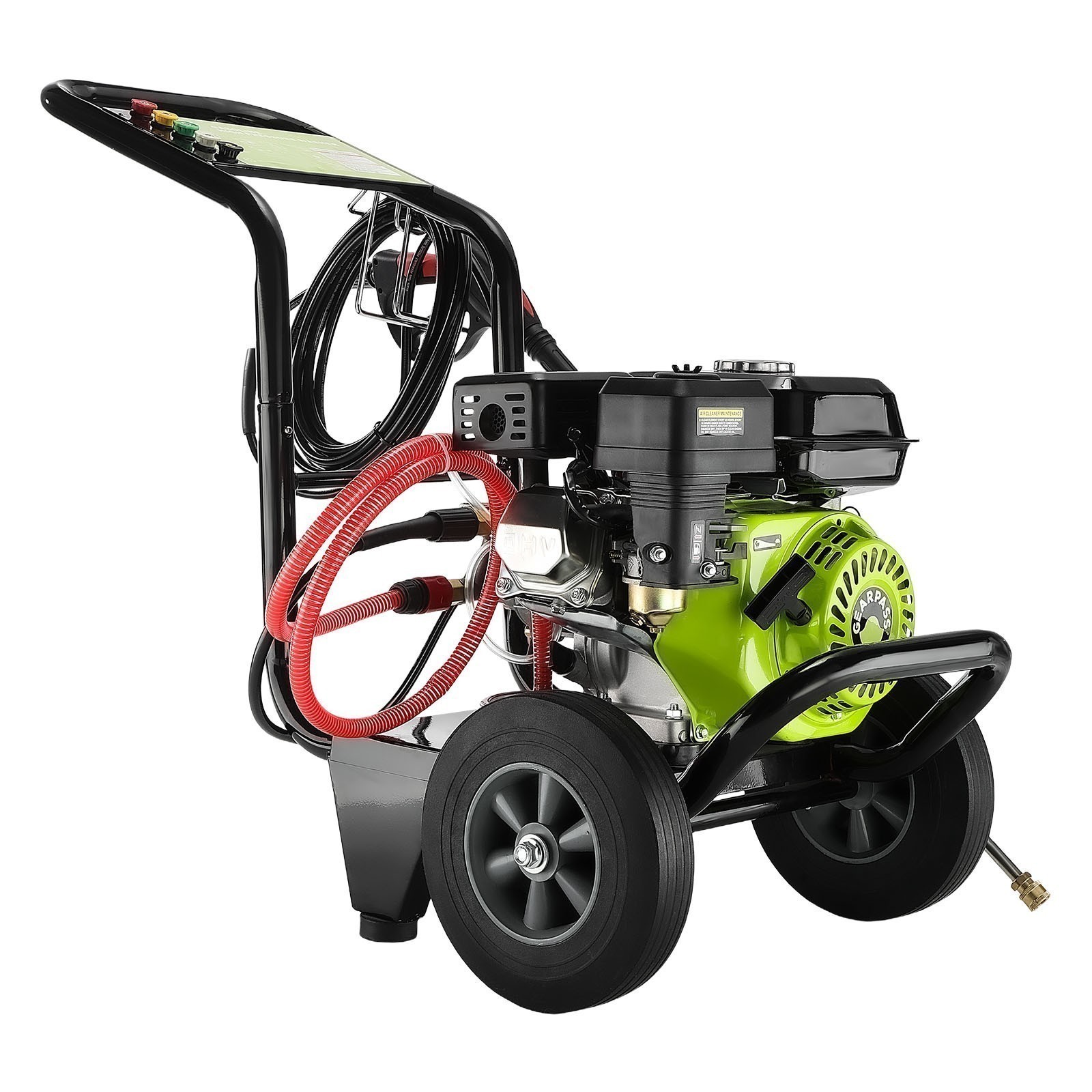 Gas Pressure Washer Gas Powered Washer 3500 PSI 2.6 GPM 212cc 5 Nozzles Black