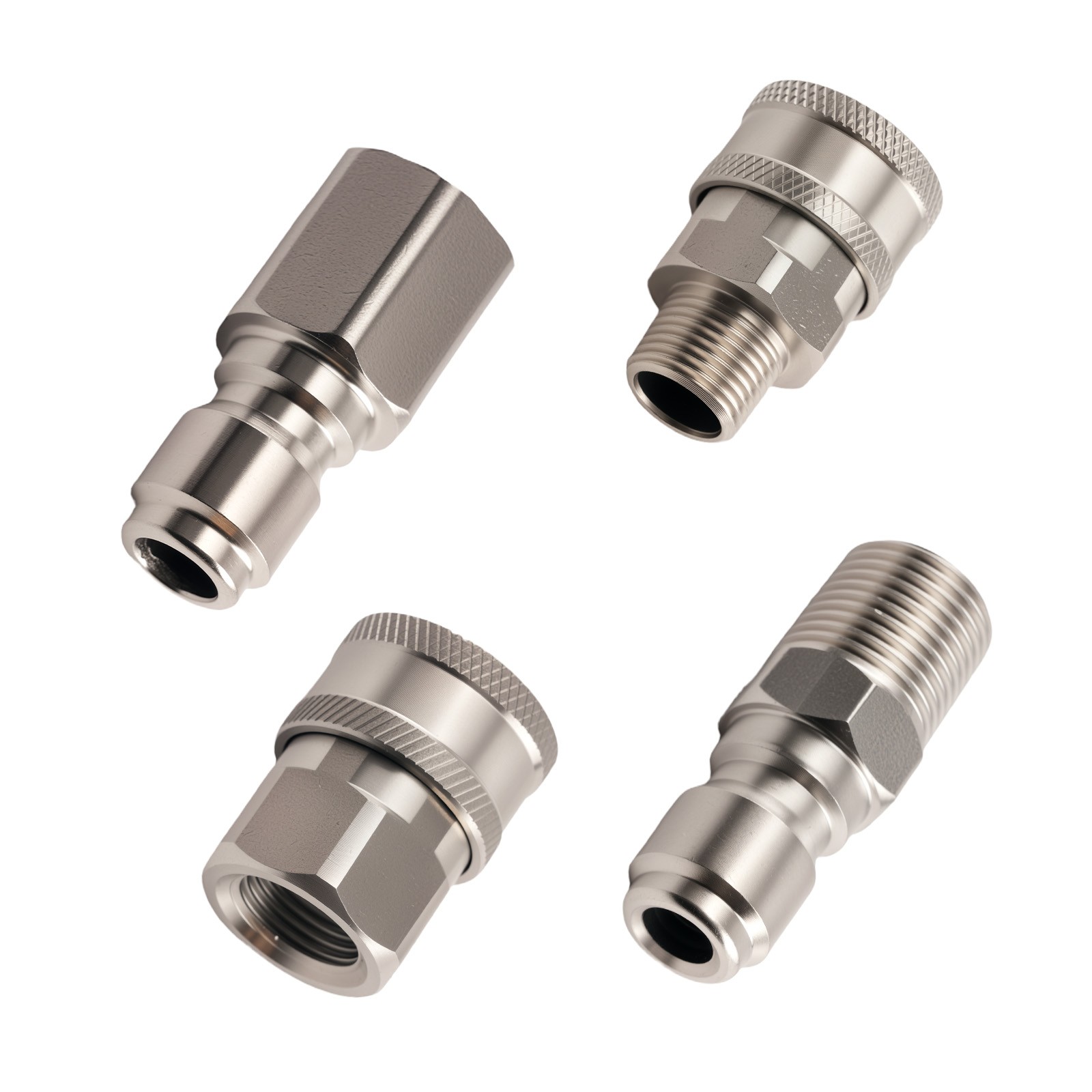 Quick Connect Adapter Kit 3/8″ NPT Male Female Pressure Washer Stainless Steel