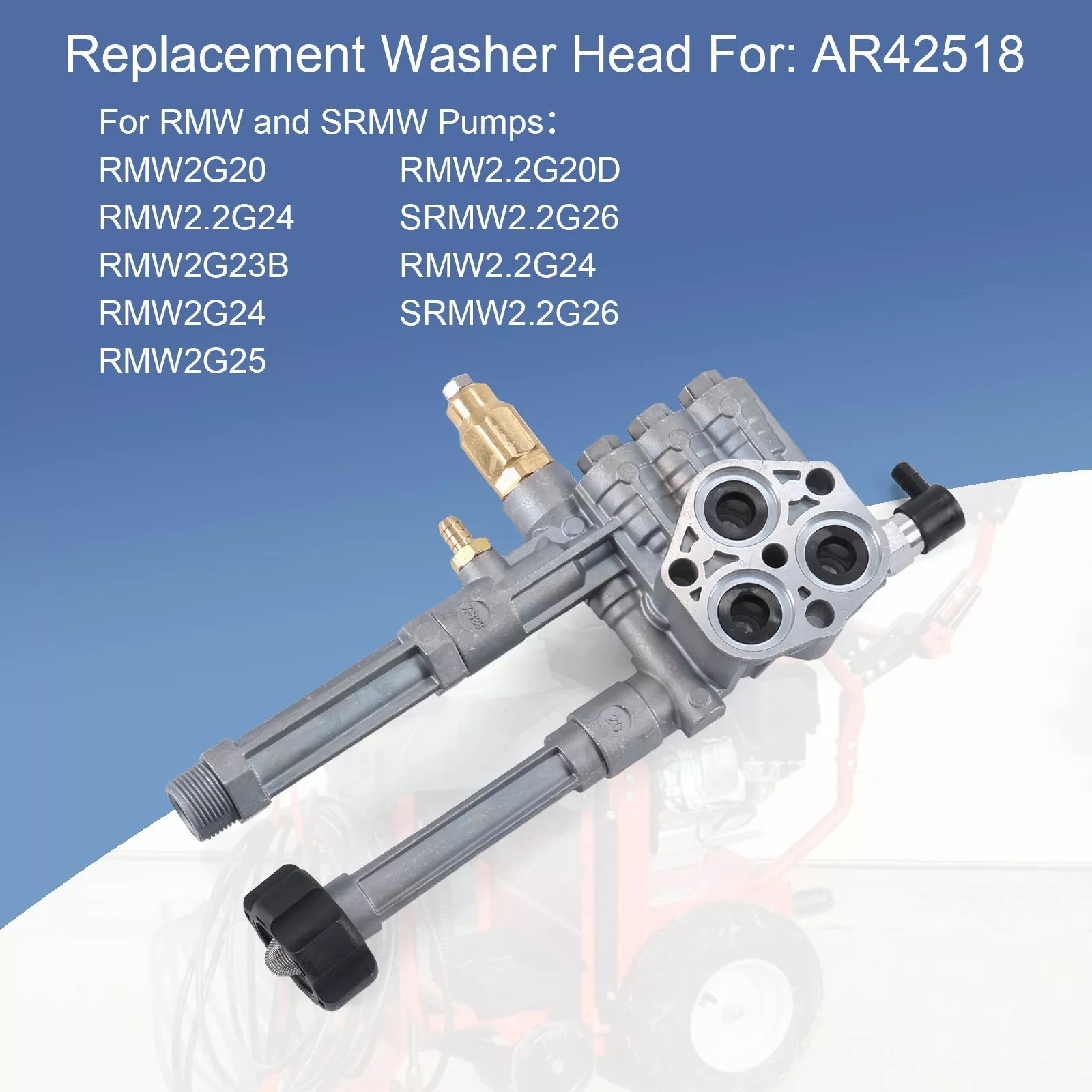 1 Set Complete Pressure Washer Pump Head Assy AR43061 AR42940 For SRMW2.2G26