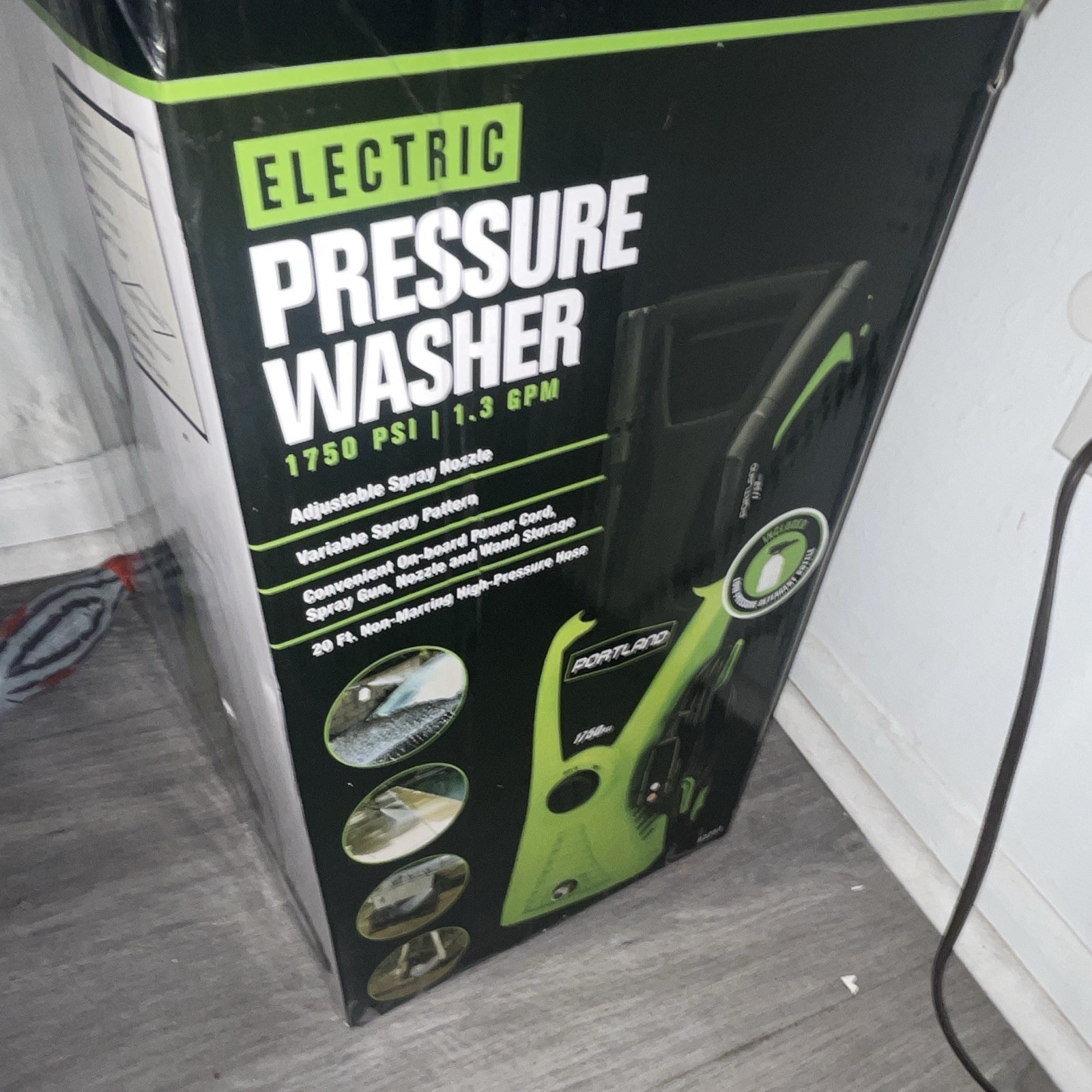 Portland Corded Electric Cold Water Pressure Washer 1750 PSI 1.3 GPM 63254