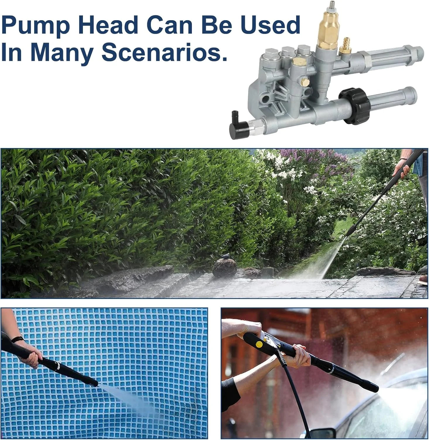 Complete Pump Head with Unloader & Installed Thermal Relief Valve Replacement fo
