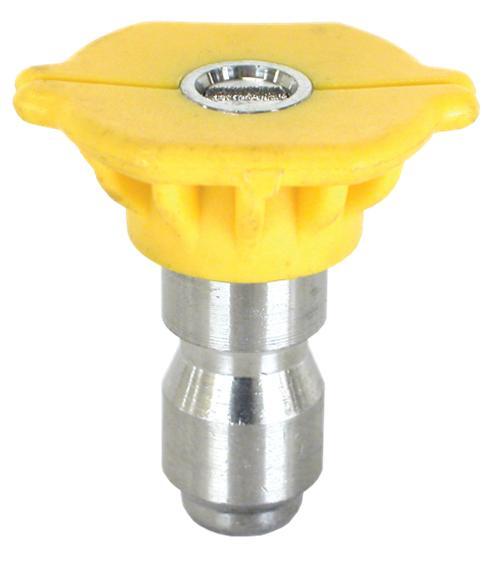 15 Degree Spray Tip Pressure Washer Nozzle Yellow Quick Connect 85216035