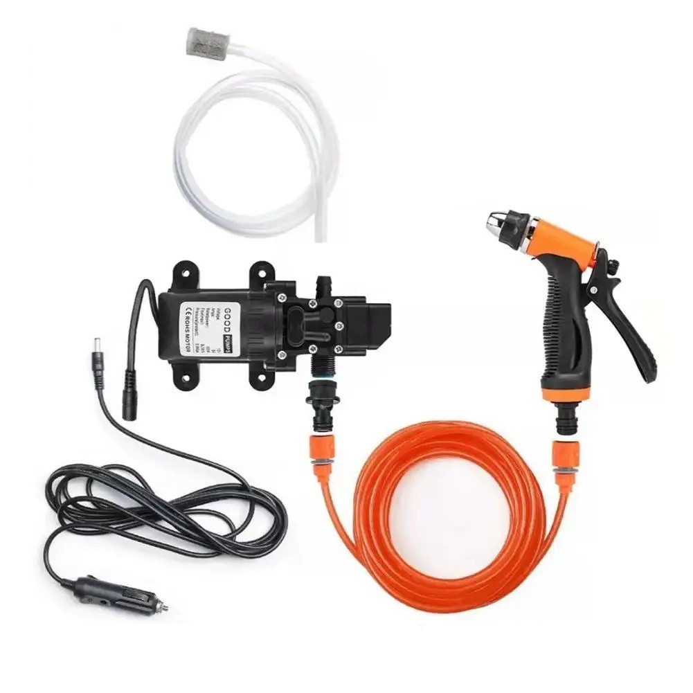 12V Portable High Pressure Car Washer Gun Electric Car Washing Machine Pump Wate