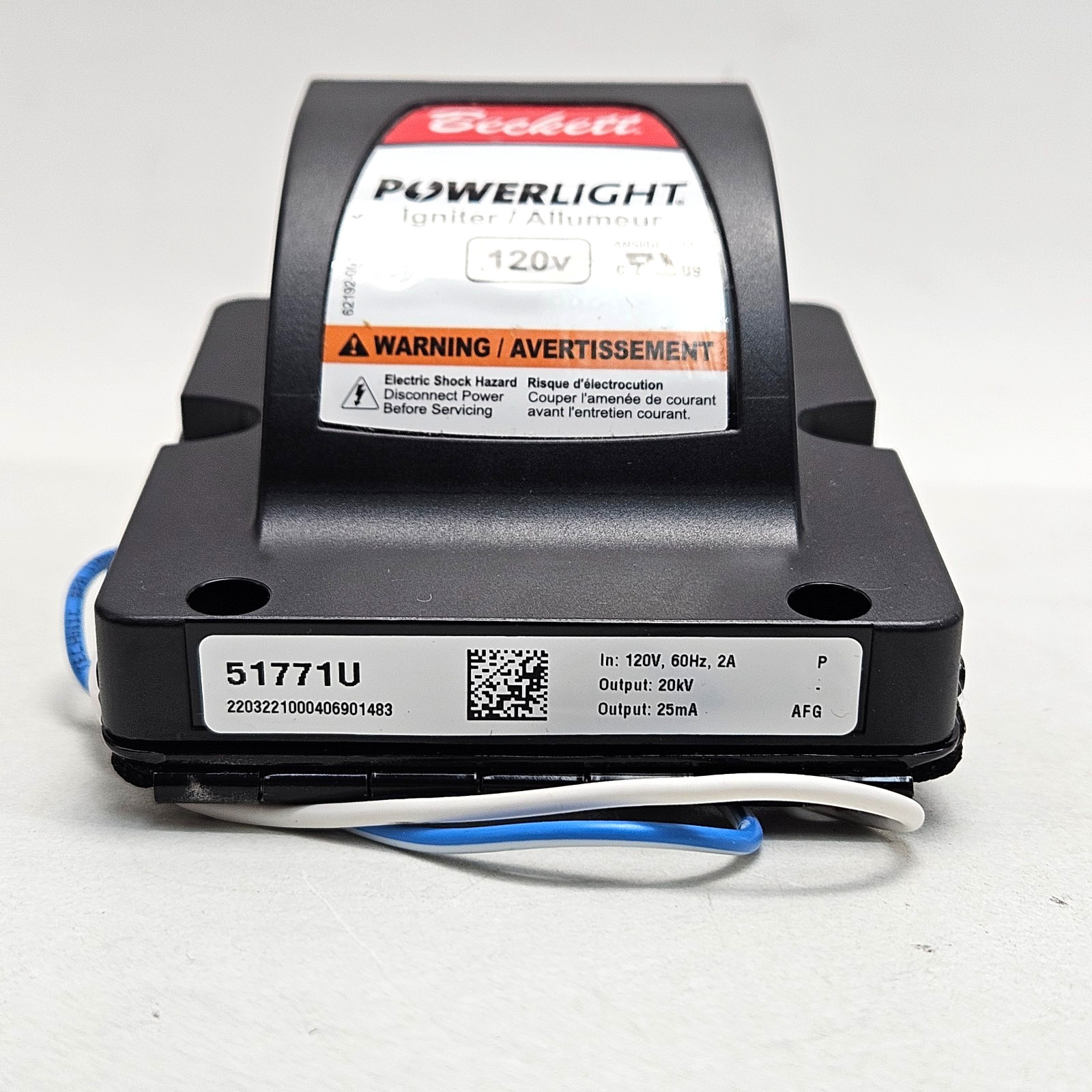 Beckett 51771U Electronic Oil Igniter Transformer Burner Assembly A AF AFG NX