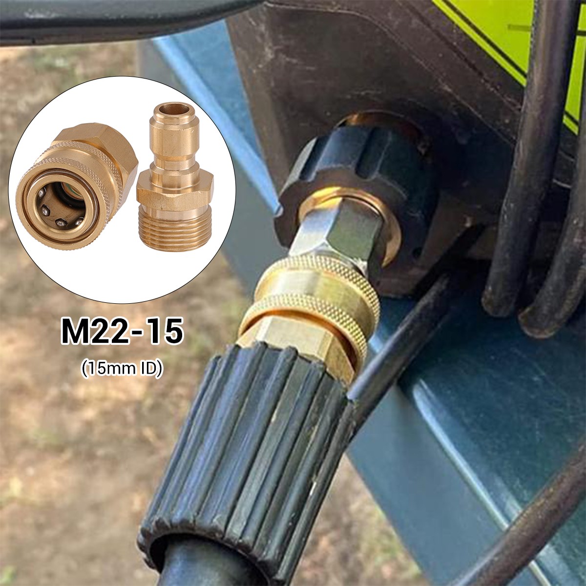 2PCS 1/4″ High Pressure Washer Rotating Turbo Nozzle Spray Tip 4.0 GPM 4000PSI