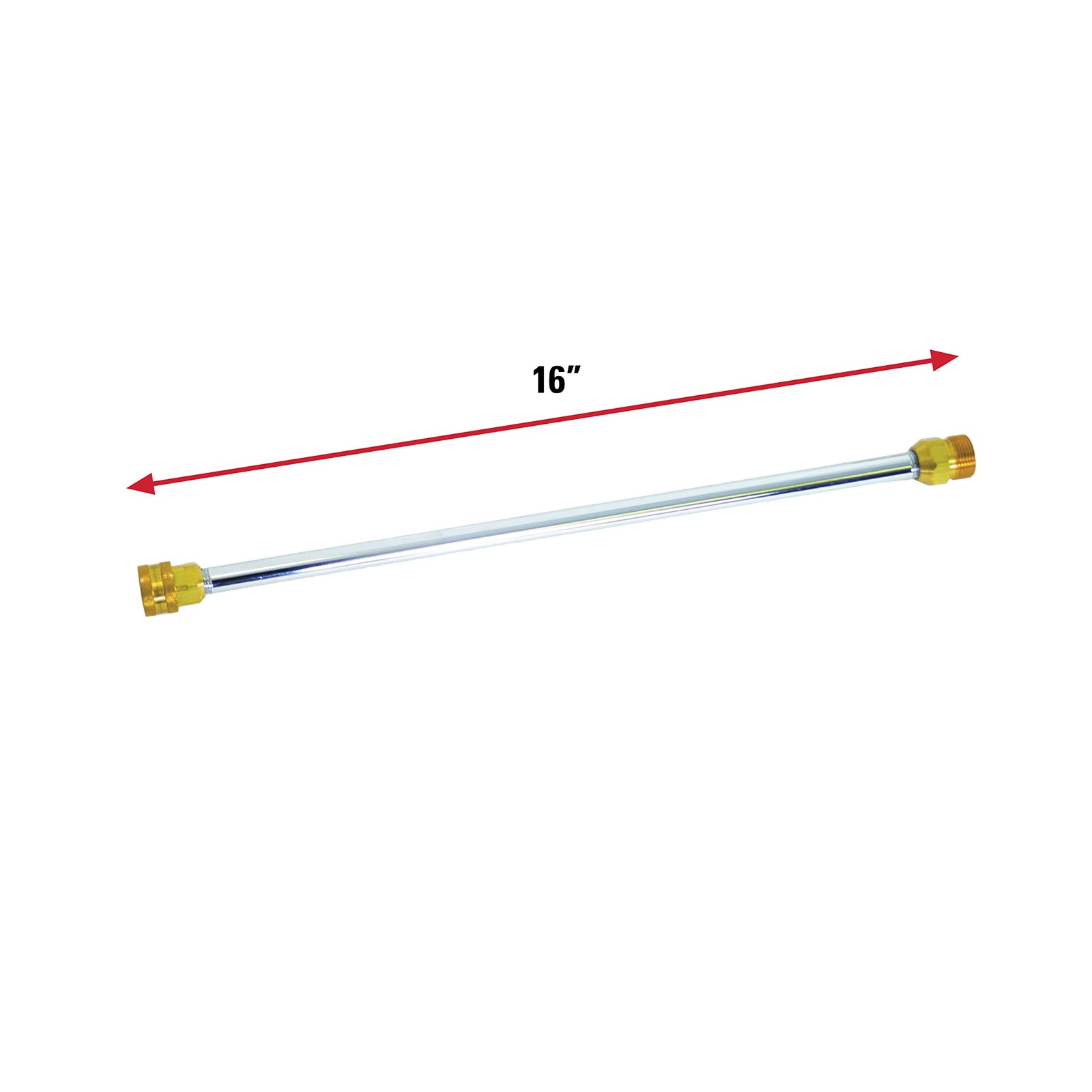 16 Inch Pressure Washer Wand Extension for Cold Water up to 3600 PSI