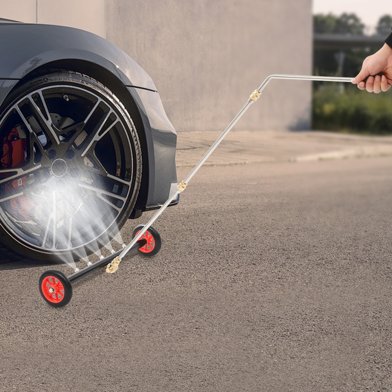 Under Car Cleaner Pressure Washer Water With Self Locking Nut For Driveway
