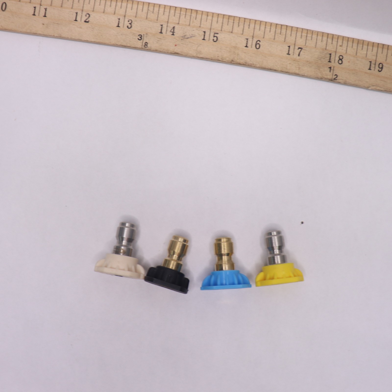 (4-Pk) High Water Pressure Tips Yellow/Blue/Black/White