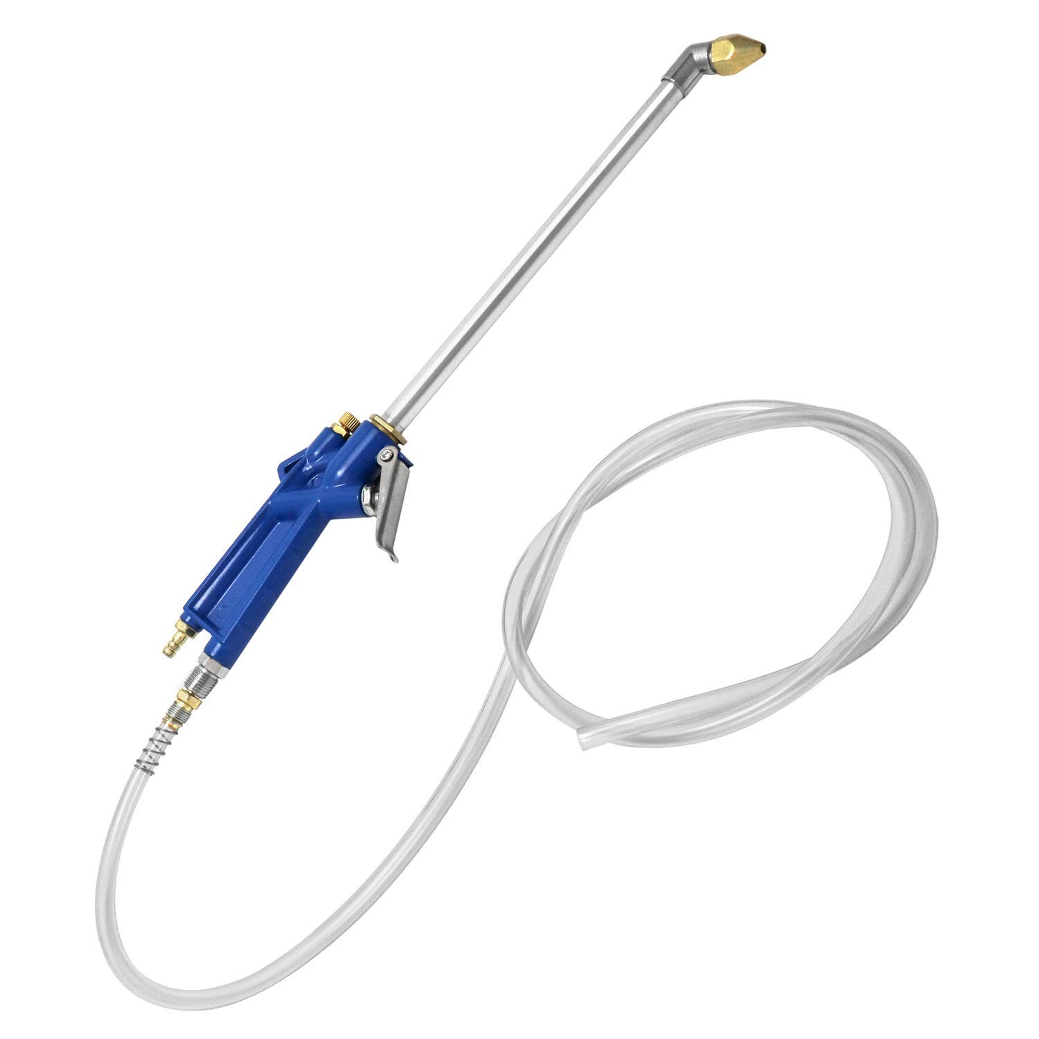 Qwork Air Blow Gun Pneumatic Engine Cleaning Gun 4Ft Hose Cleaning Degreaser