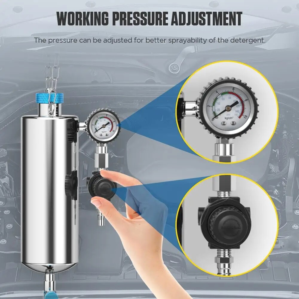 Petrol Car Injector Cleaner Gasoline Nozzle Flushing Petrol EFI Throttle Tools