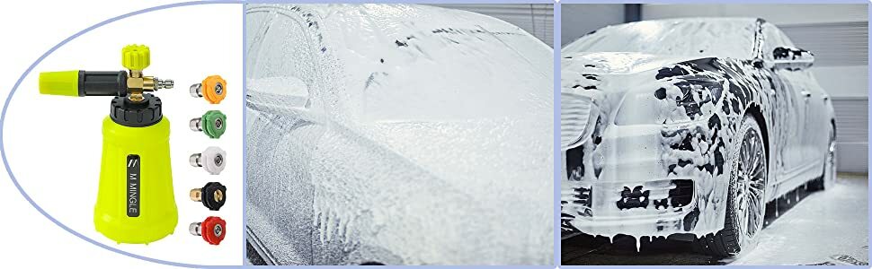 Snow Foam Lance Cannon Soap Bottle Sprayer for Pressure Washer Gun Jet Car Wash