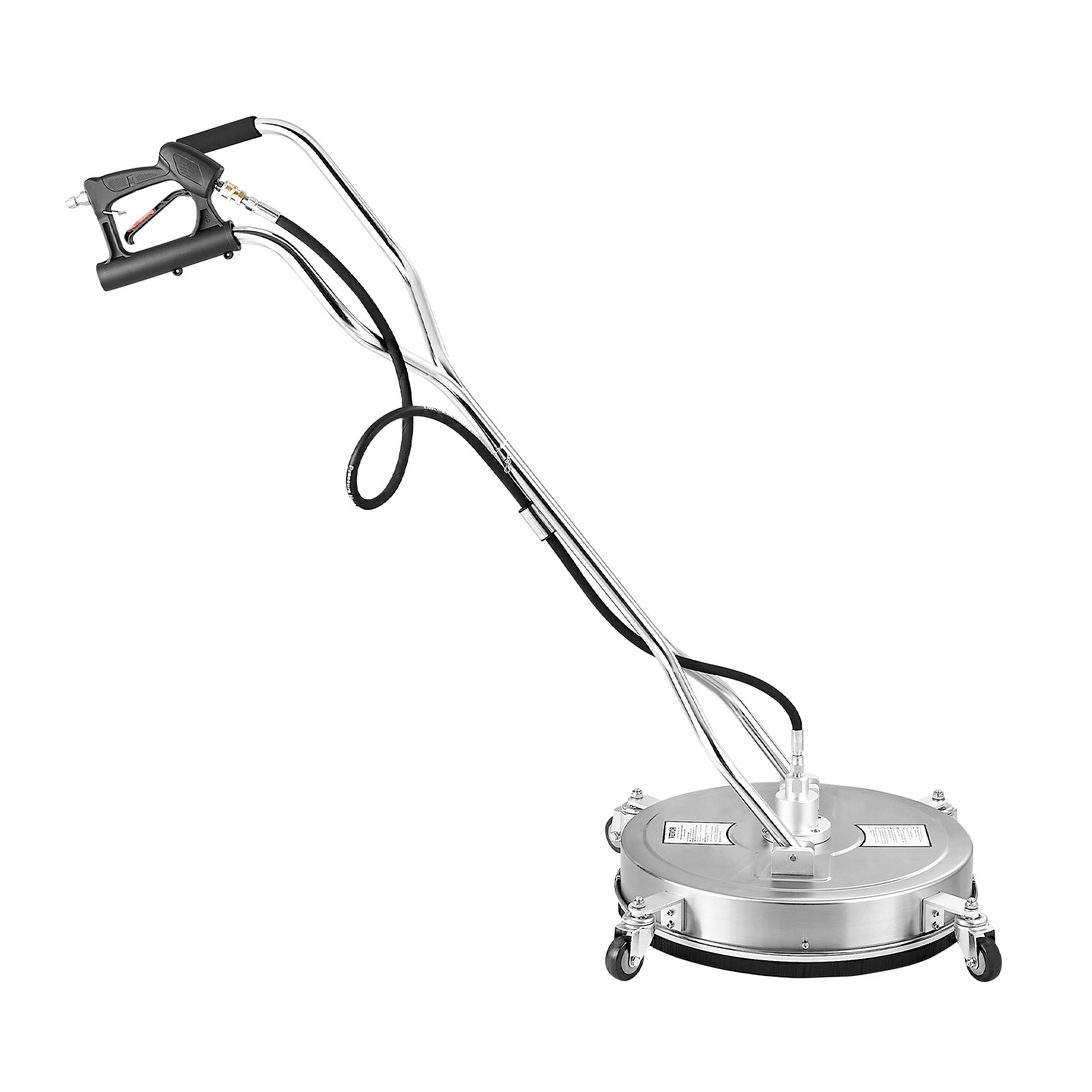 VEVOR 20″ Pressure Washer Surface Cleaner 4 Wheels Dual Handle 4500 Max PSI