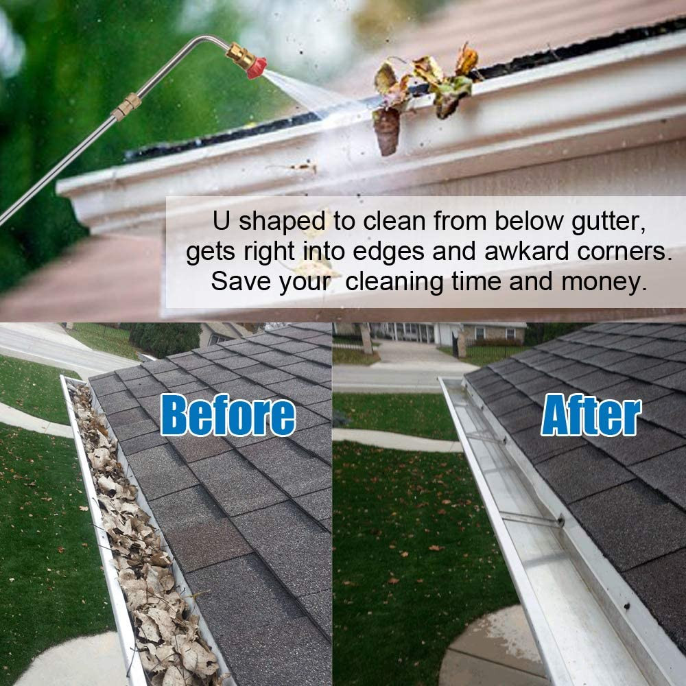 120Inch Stainless Steel Pressure Washer Extension Wand Power Washer Lance with S
