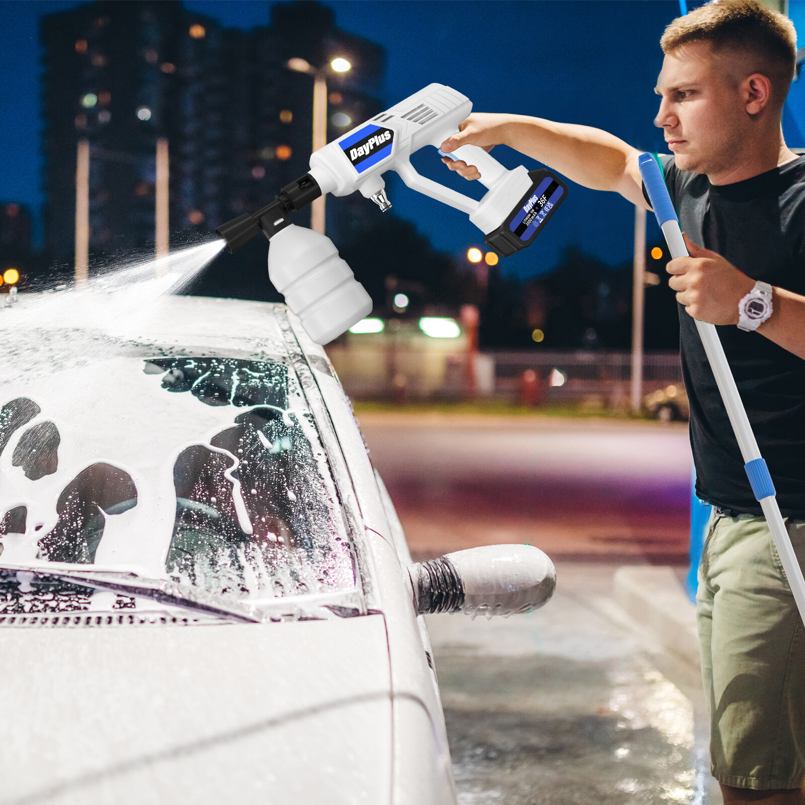 Powerful Car High Pressure Washer Jet Water Wash Gun For Makita 18V Battery