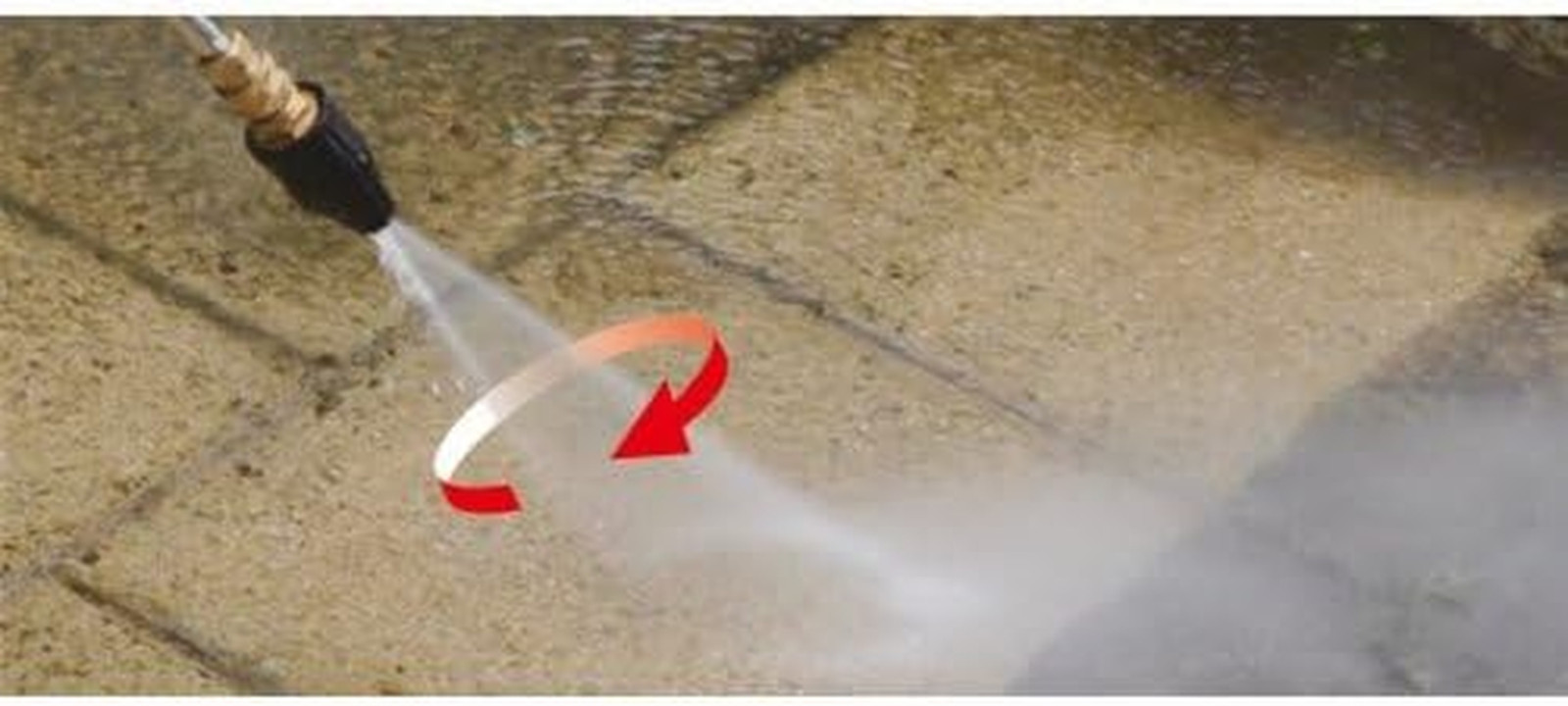 Erie Tools Alloy Steel Pressure Washer Rotating Turbo Nozzle 4,000 PSI, 3.0 Orif
