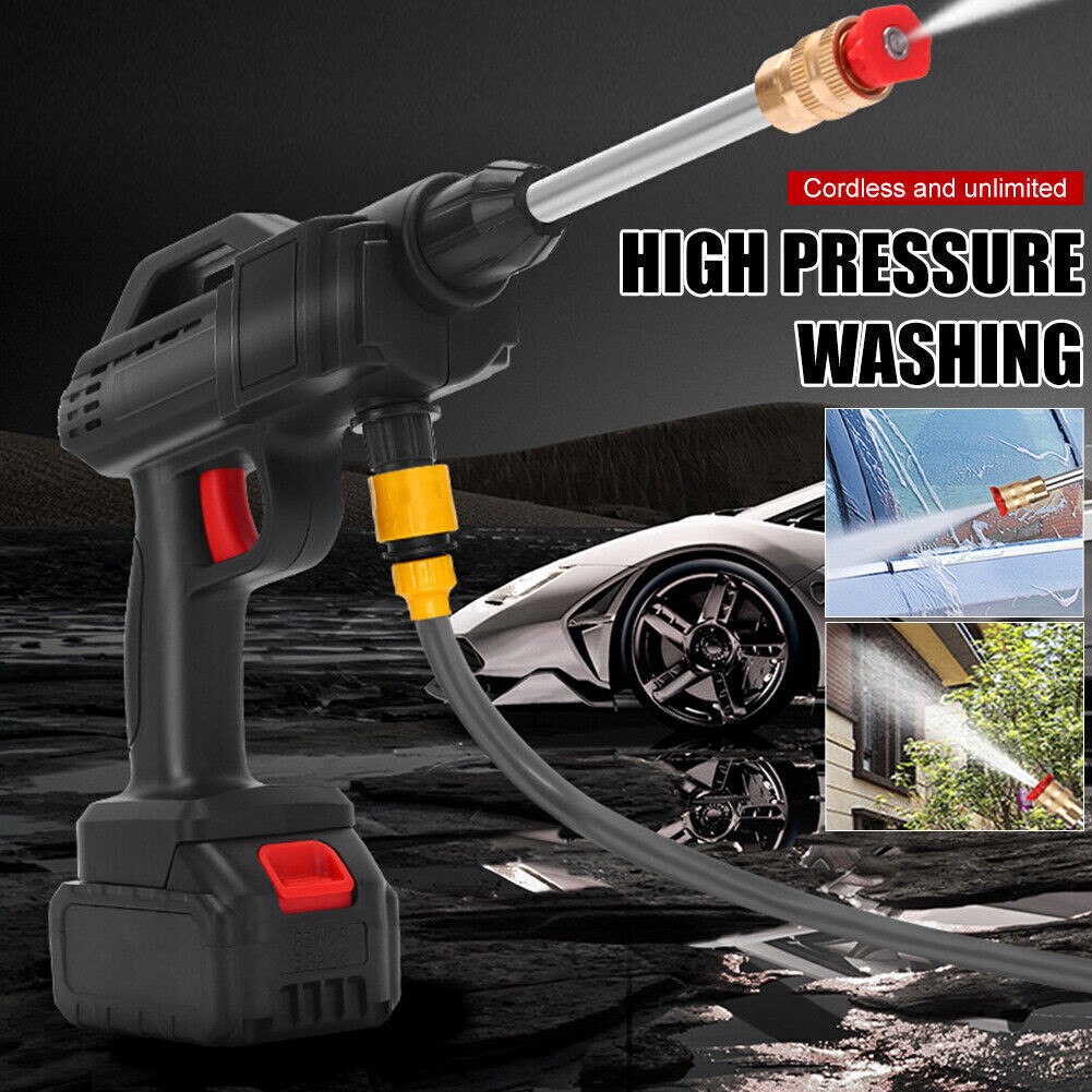 High Pressure Spray Water Gun 600W Cordless Pressure Washer Portable Car Cleaner