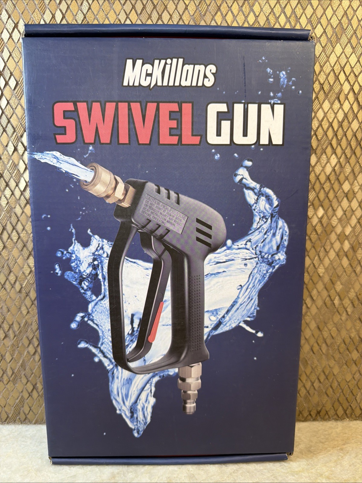 McKillans Swivel Pressure Washer Gun 3000 PSI New Open Box Brass Fittings