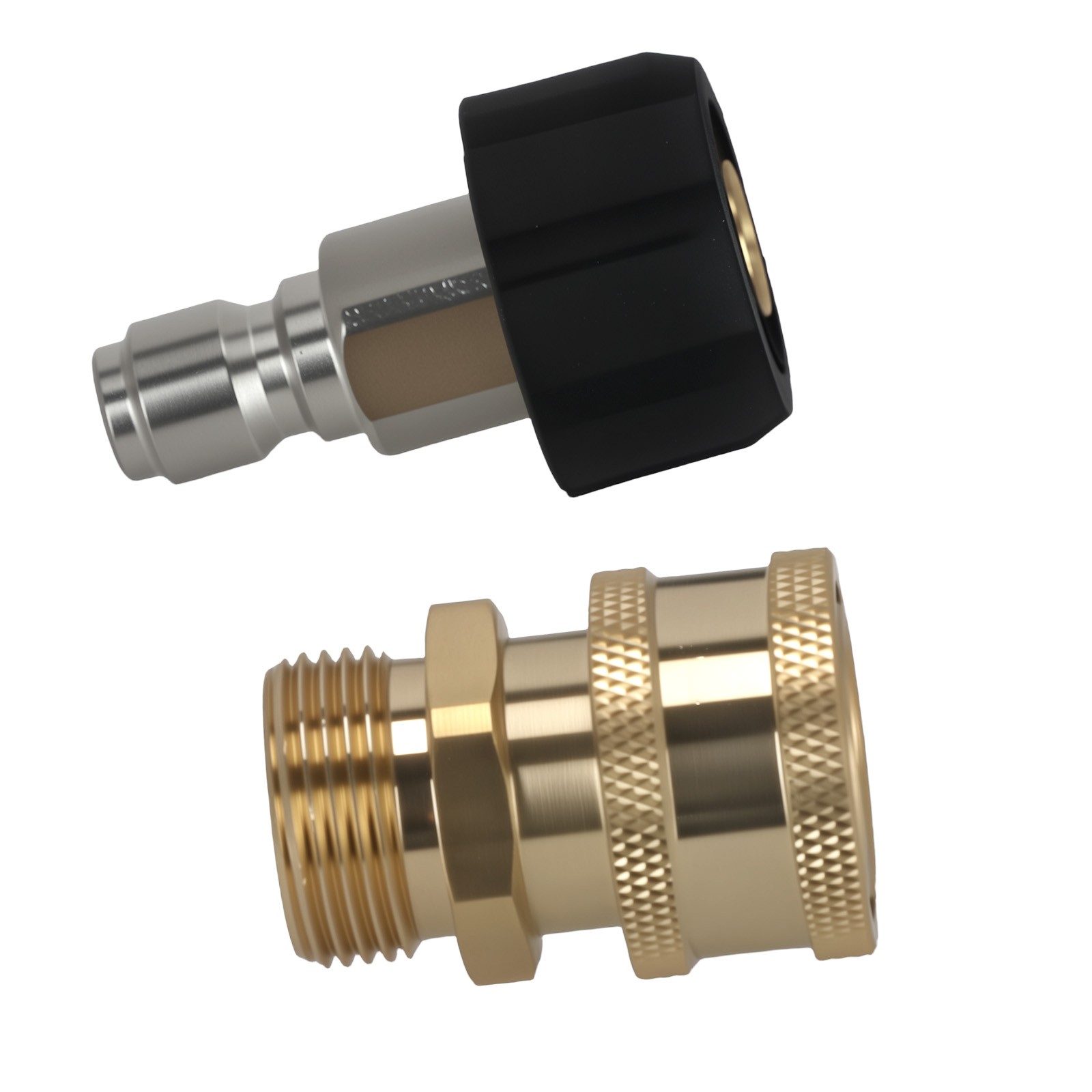 Brass M22-14mm to 3/8″ Quick Connect Adapter Pressure Washer Coupler 5000 PSI