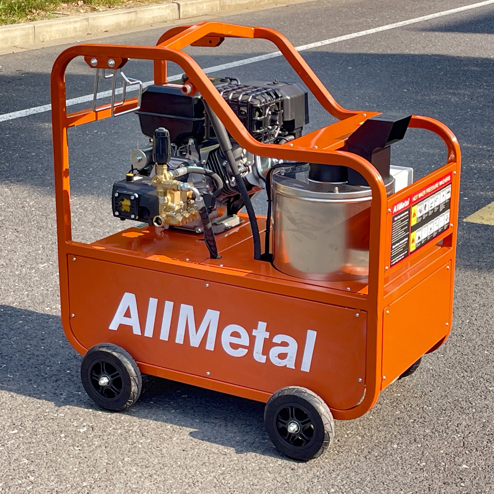 Commercial Hot Water Pressure Washer 4000 PSI 4.0 GPM 420cc Gas Electric Start