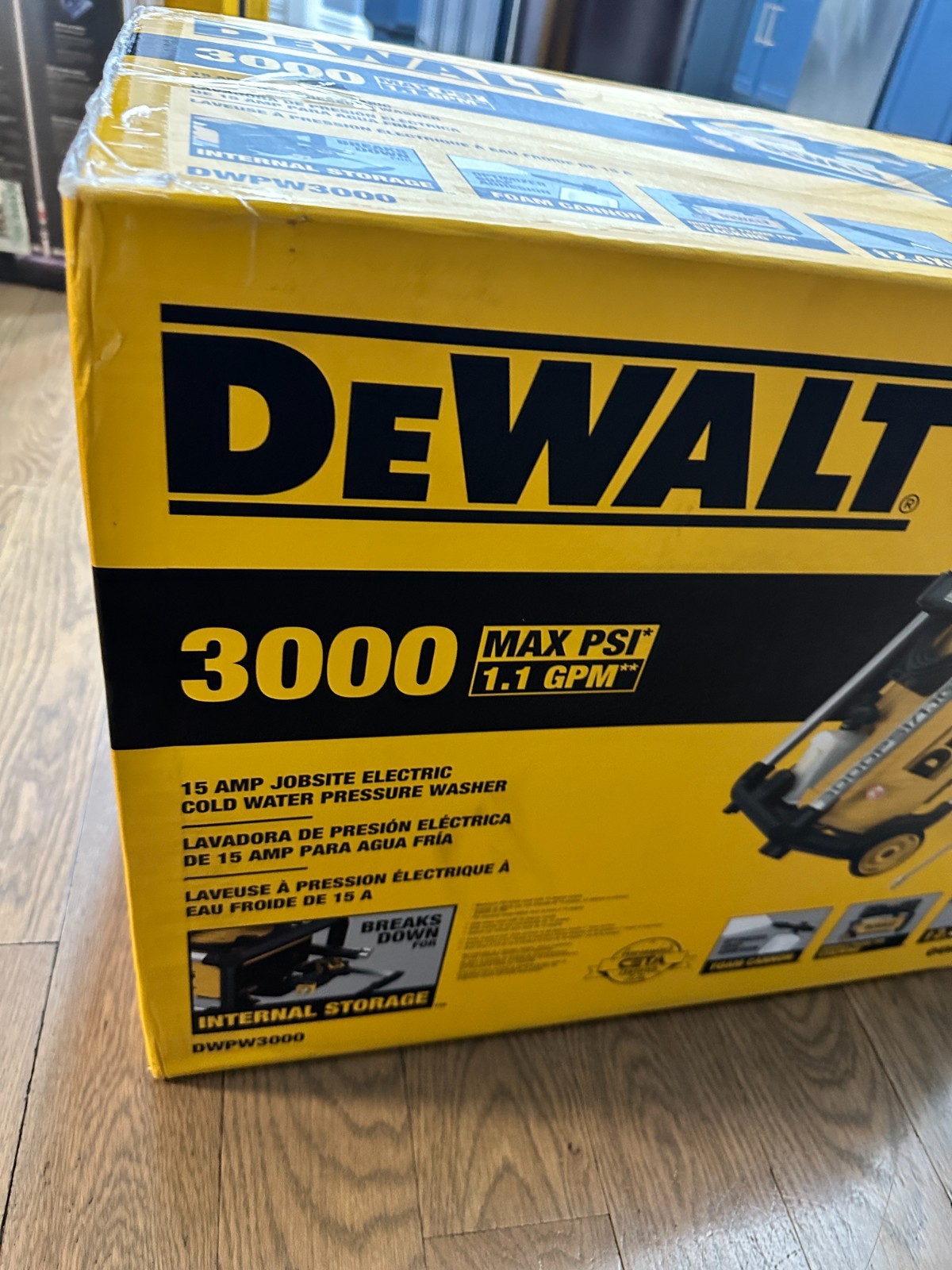 *NEW Dewalt DWPW3000 3000 PSI Cold Water Electric Pressure Washer 1.1 GPM 15 amp