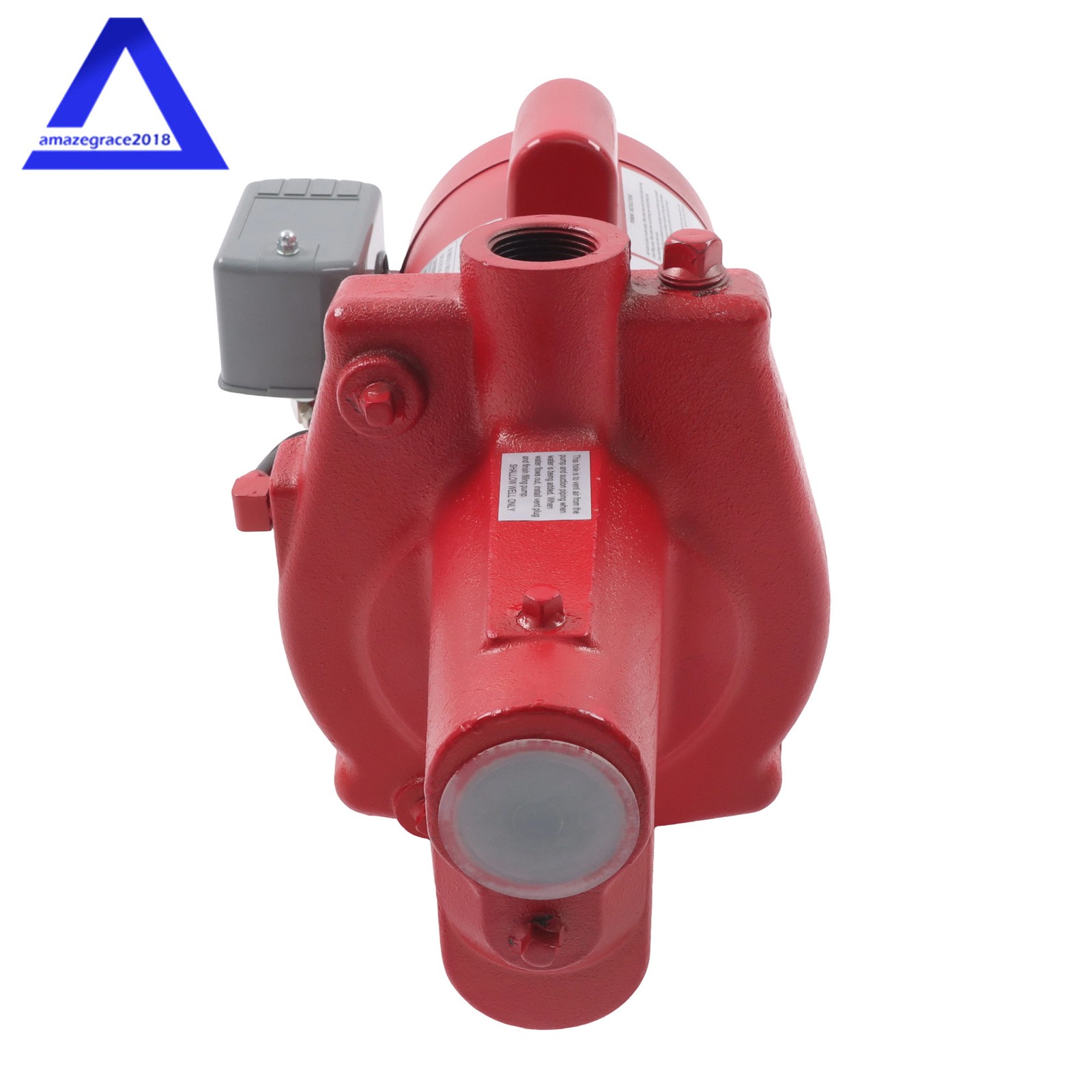 RJS-75-PREM Premium Cast Iron Shallow Well Jet Pump 3/4 HP 16 GPM Red 602207