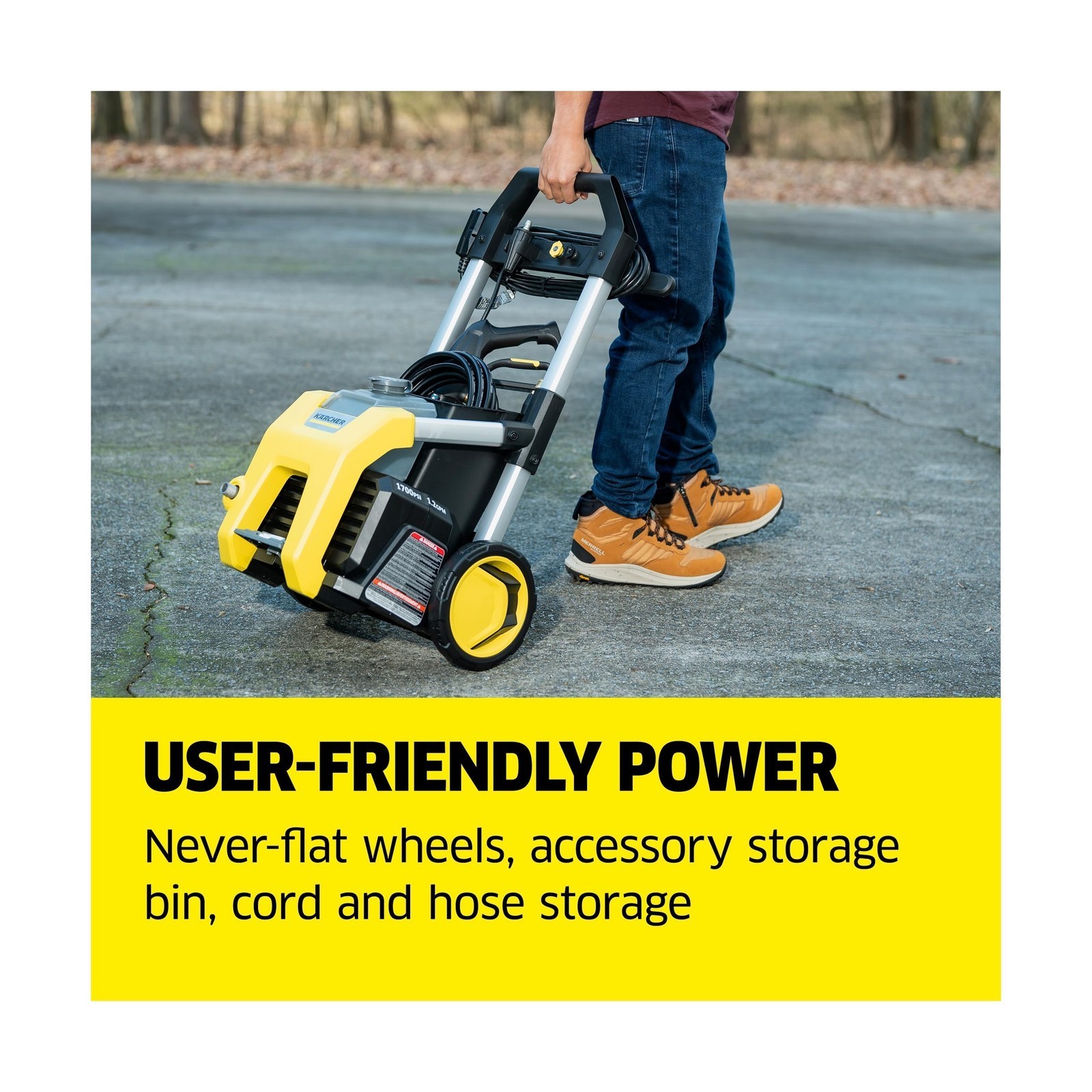 Kärcher Pressure Washer K1700, CETA Certified, 3 Spray Nozzles, Detergent T