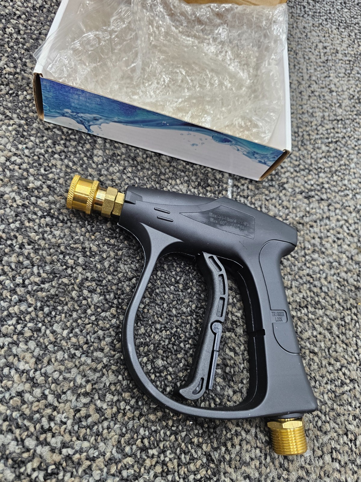 DUSICHIN Short Wand High Pressure Washer Gun 3000 PSI 1/4″ Quick Release Nozzle