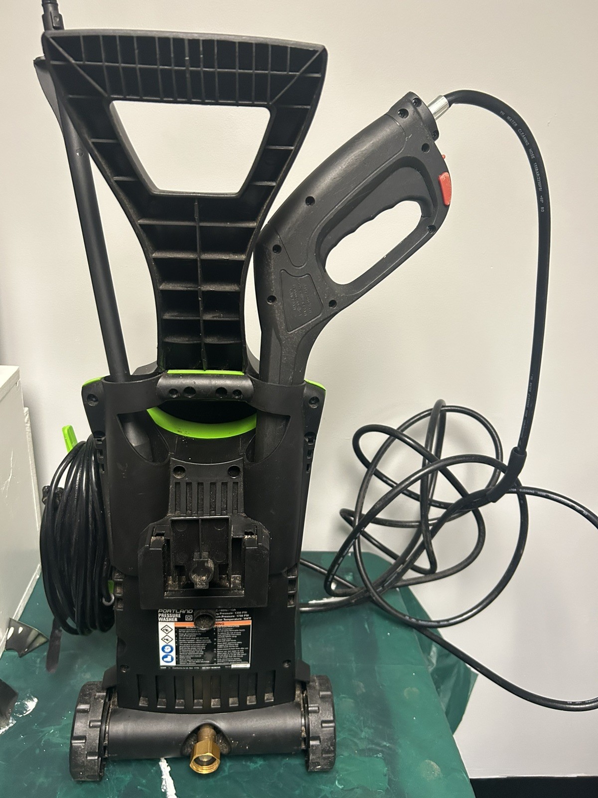 PORTLAND 1750 PSI Electric Power Washer w/ Hose & Gun – TESTED