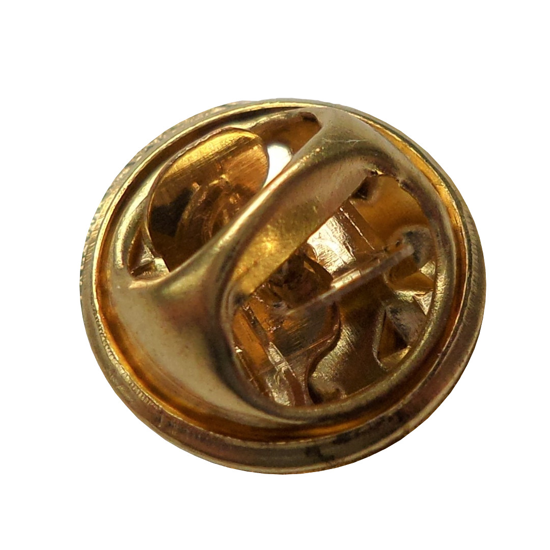 Livingston Supporter Yellow and Black Scarf Ribbon Pin Badge GOLD plated