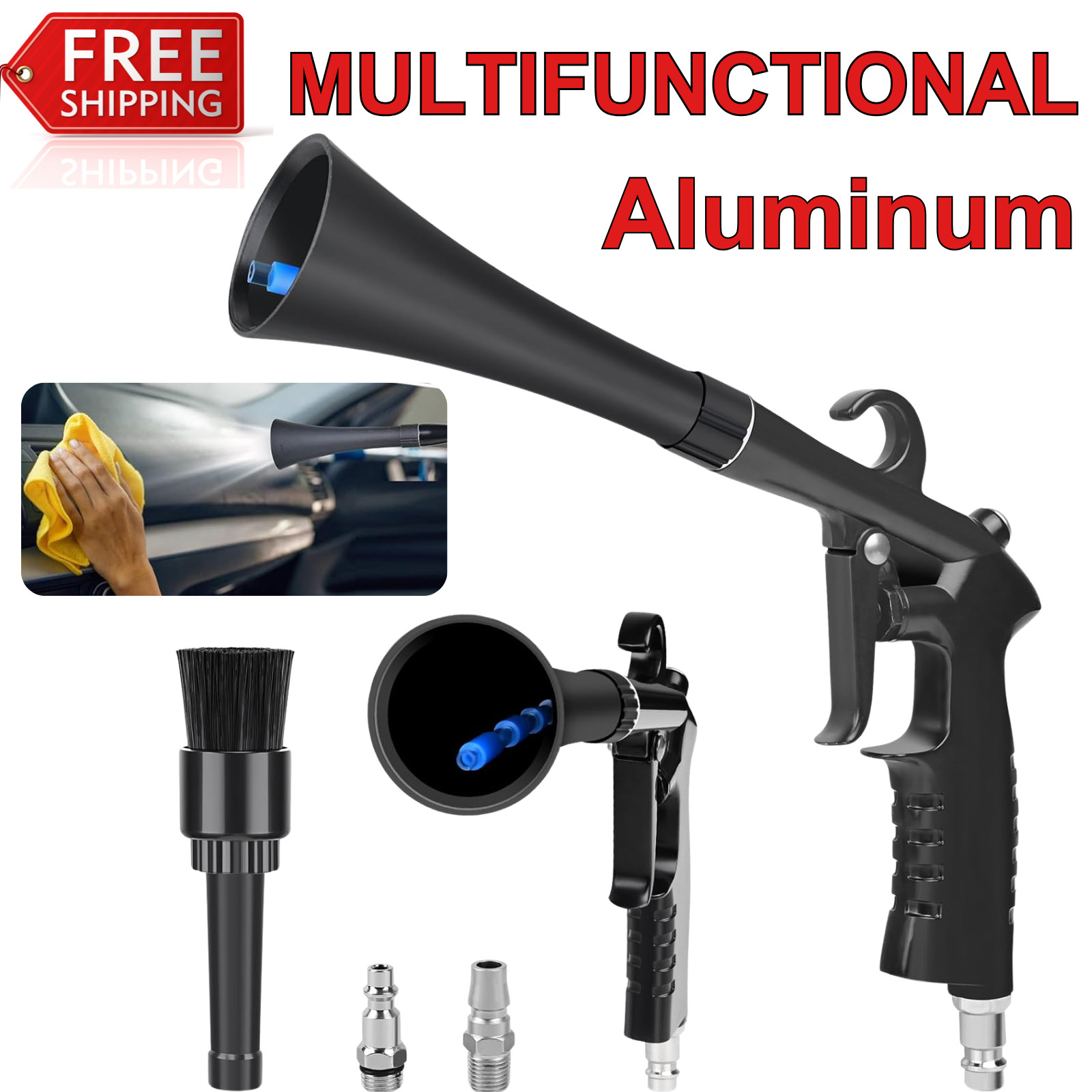 Car Cleaning Gun High-Pressure Air Blower for Interior Detailing & Dust Removal