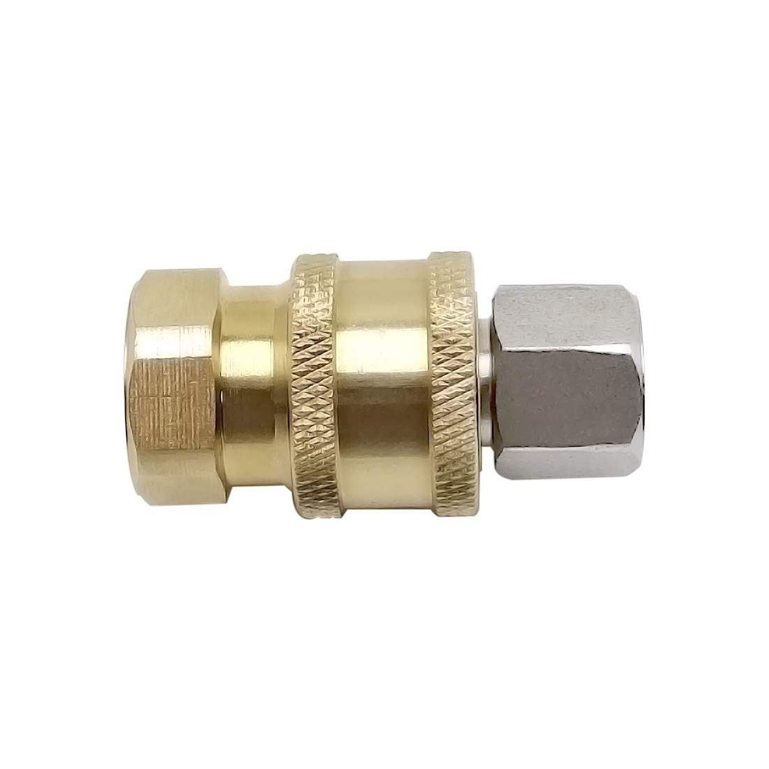 2 Pcs Stainless Steel Pressure Washer Coupler 1/4 Inch Female NPT Fitting