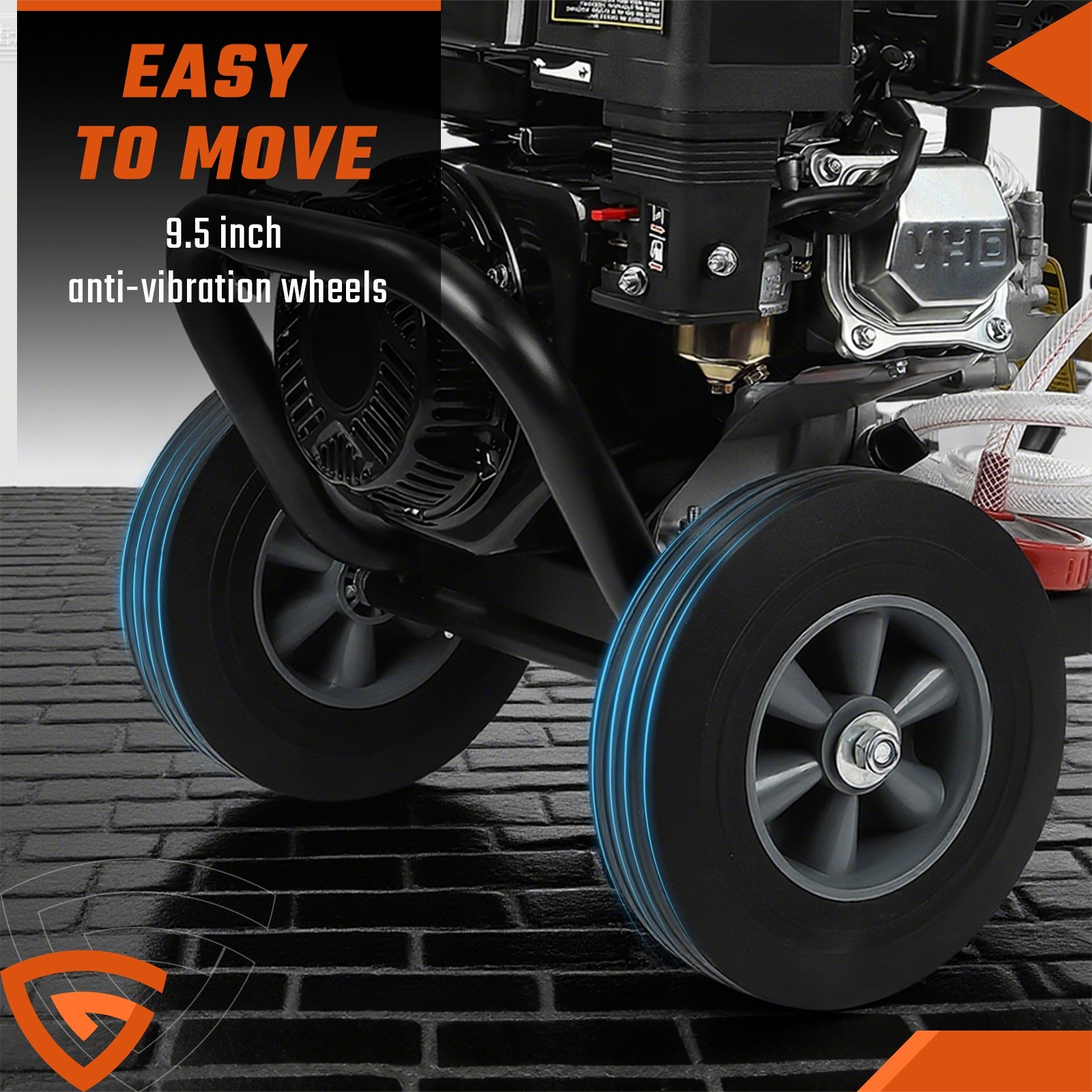 PETROL PRESSURE WASHER for Cars Fences 212cc Cold Water 0.6L OIL CAPACITY 2.6GPM