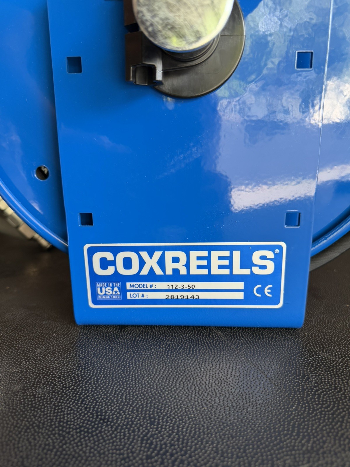 Coxreel with Adam’s 100ft Super Flex pressure washer Hose and reel