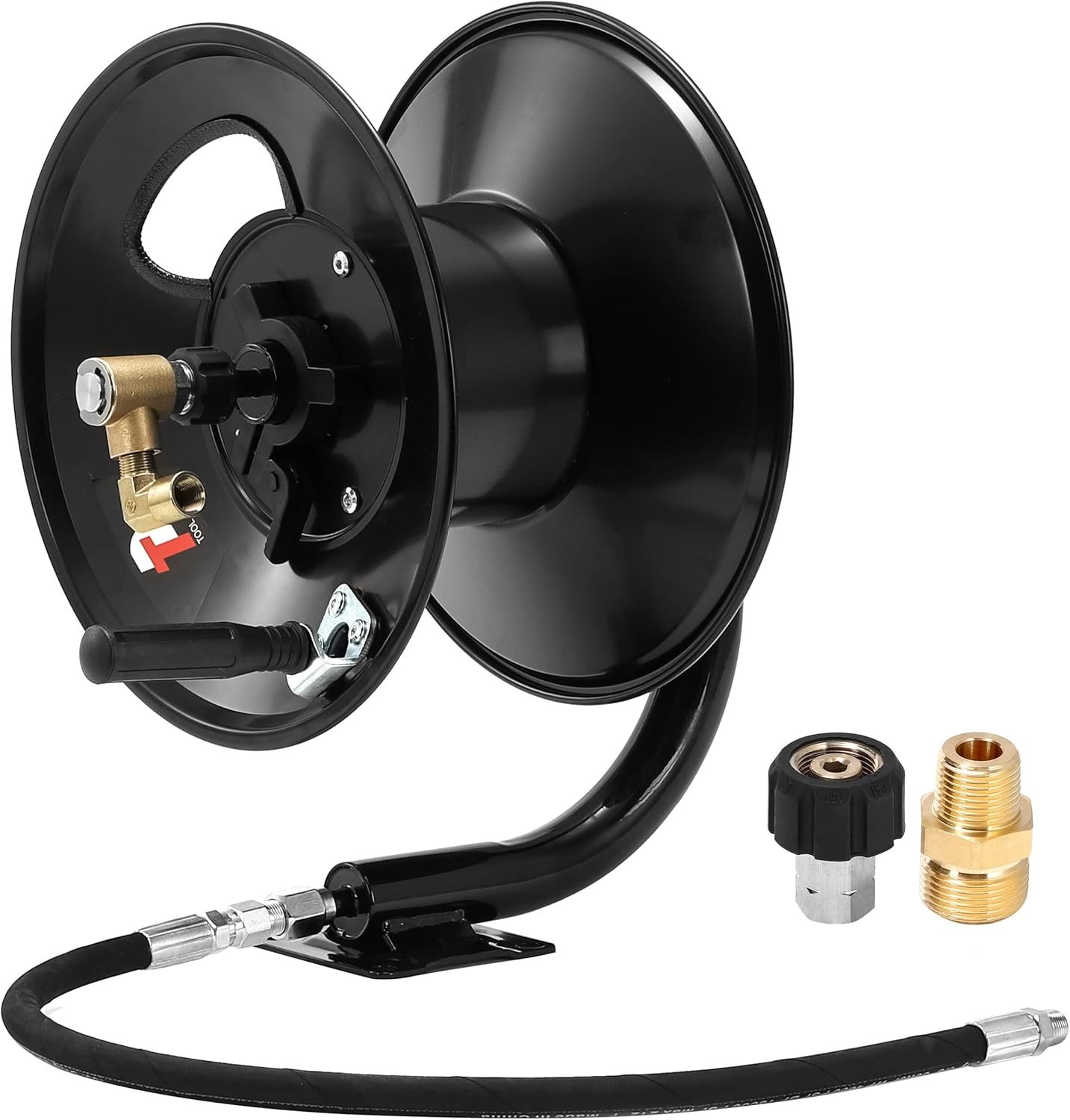 Pressure Washer Hose Reel Heavy Duty Steel 100 FT for Power Washers