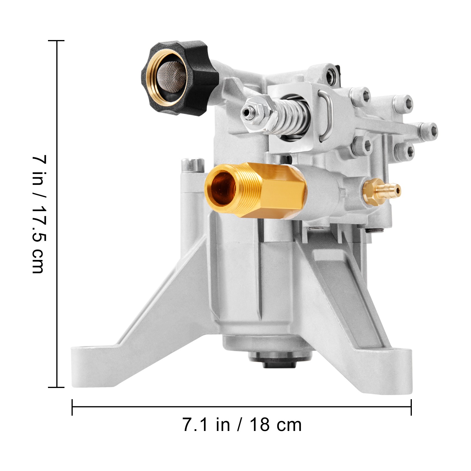 VEVOR Pressure Washer Pump Power Washer Pump 7/8″ Shaft Vertical 3400 PSI 2.5GPM