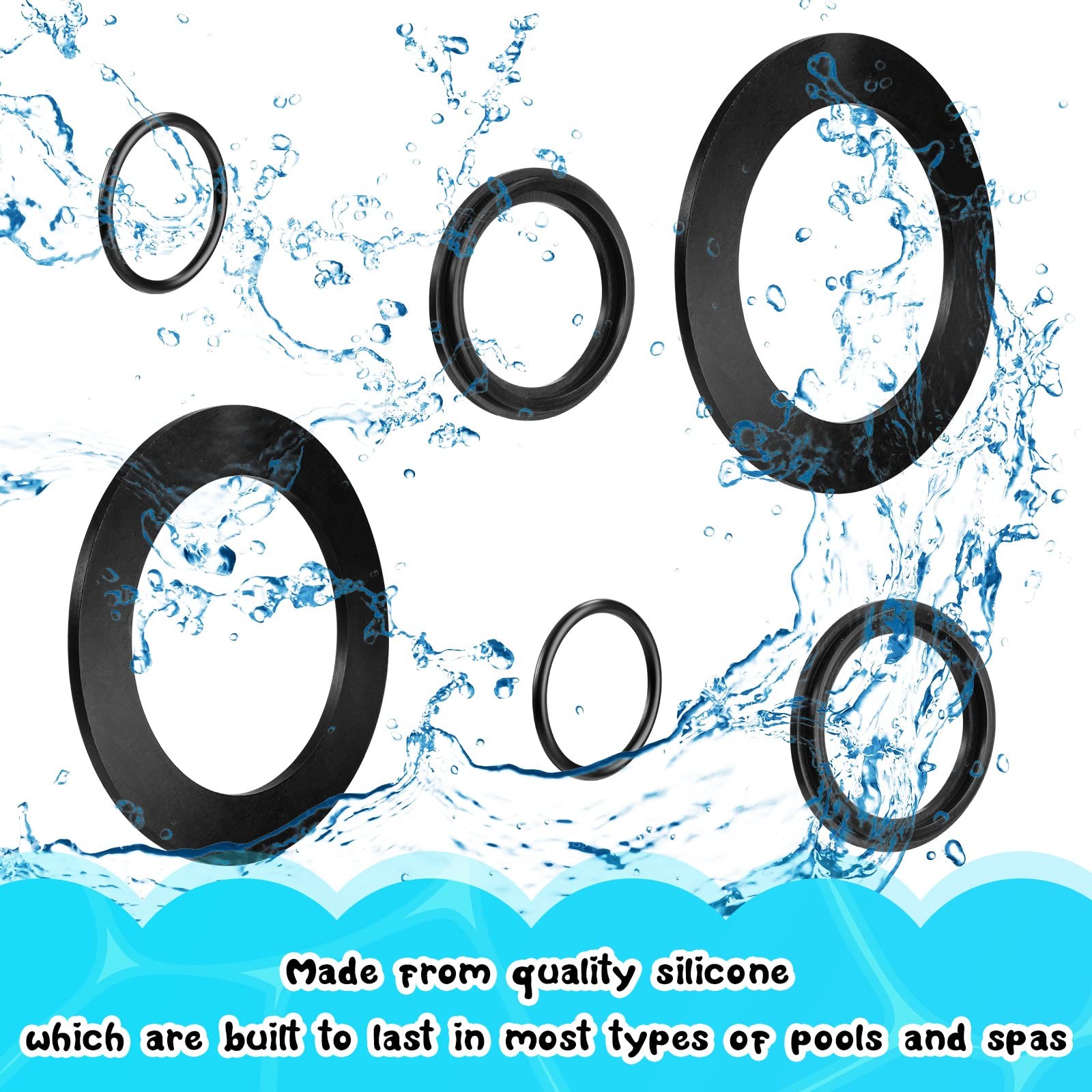18 Pieces 25076RP O Ring Washer for 1 1/2 Inch Fittings Washer and Ring with …