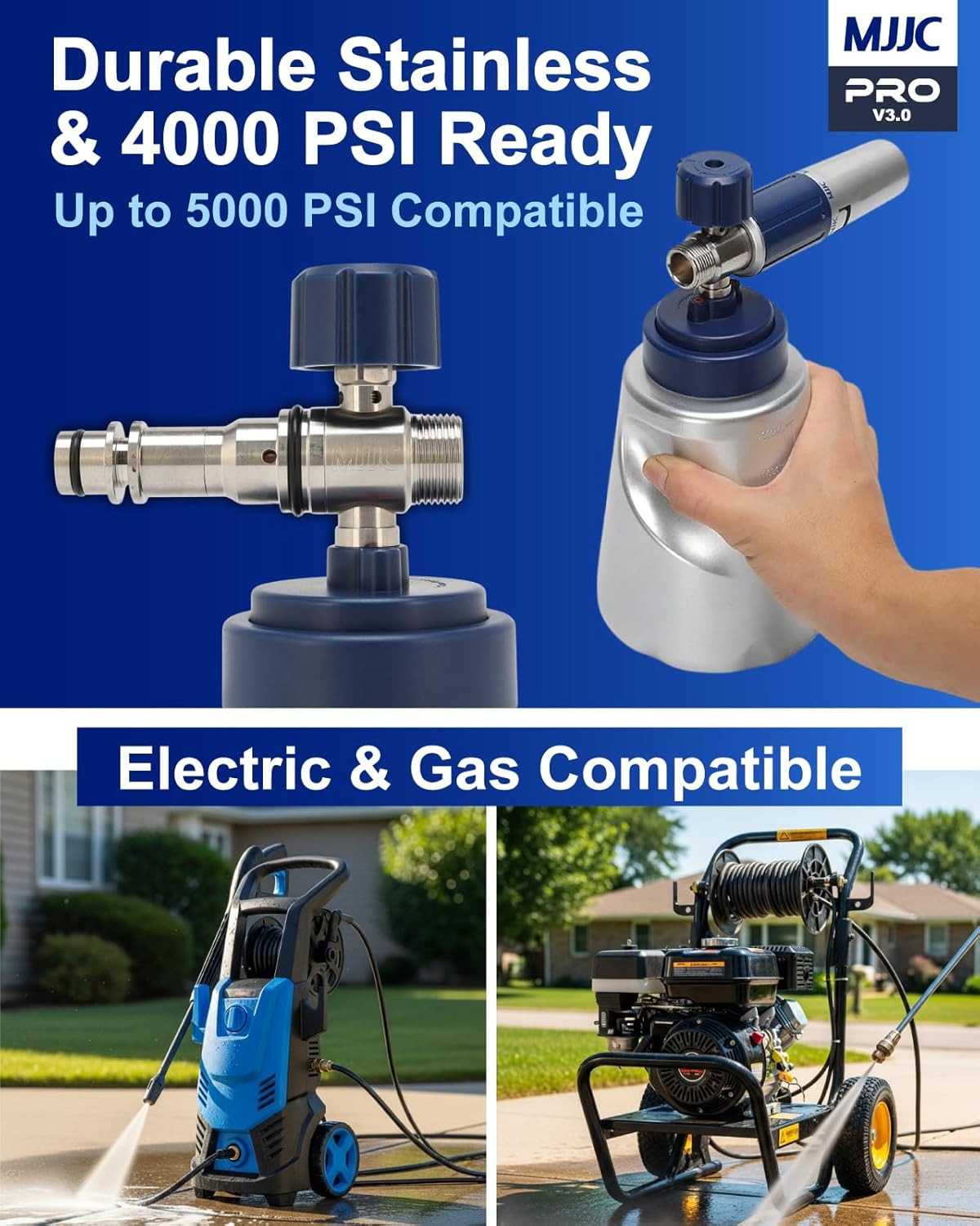 PRO V3.0 Ultimate Foam Cannon for Pressure Washers – Professional Car Wash Acces