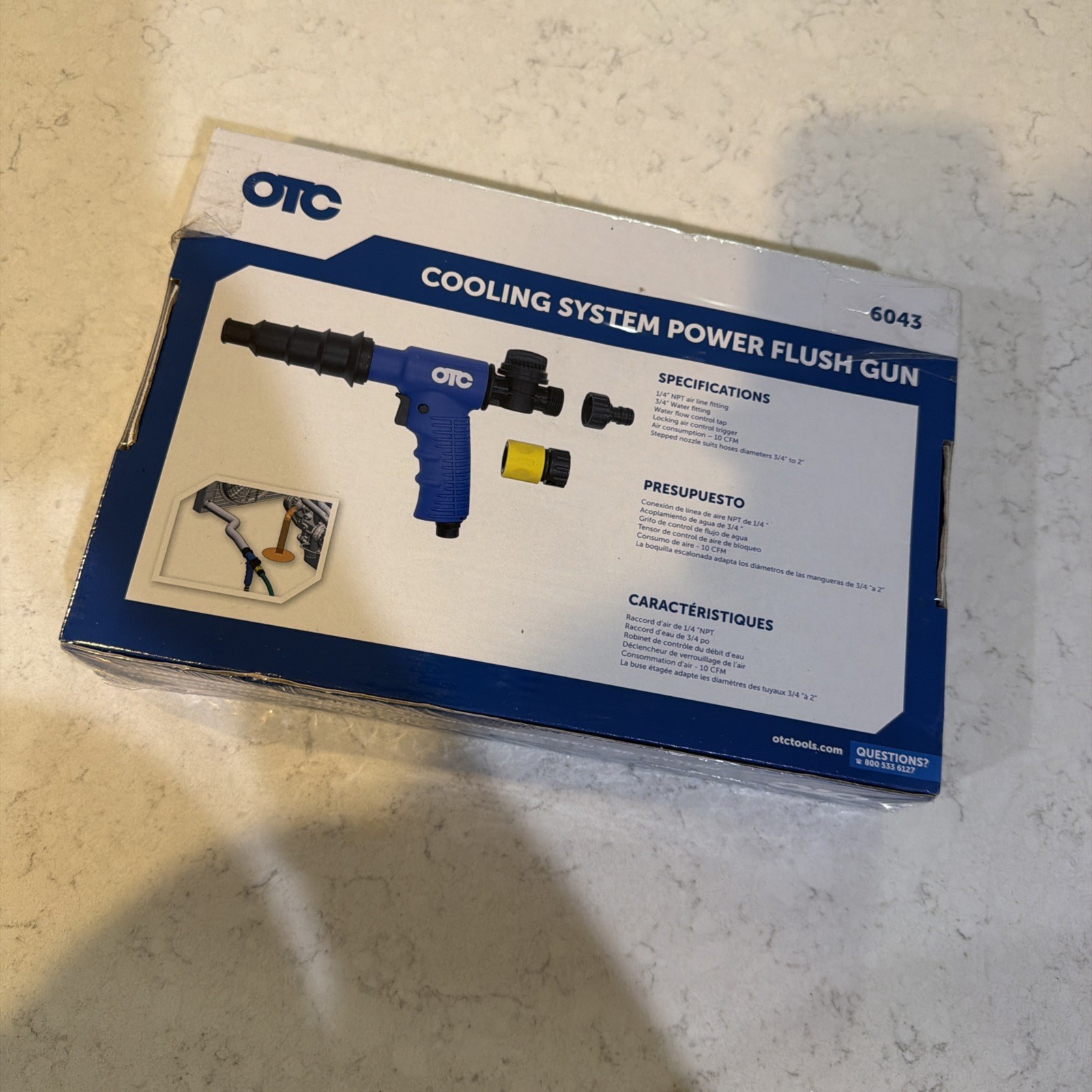 OTC 6043 Cooling System Power Flush Gun Blast Vac Multipurpose Cleaning Tool New