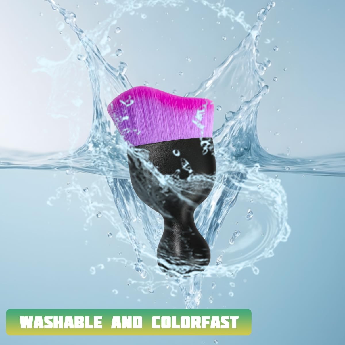 Ywdiml Car Interior Detailing Brush, Curved Soft Bristles Gradient Purple