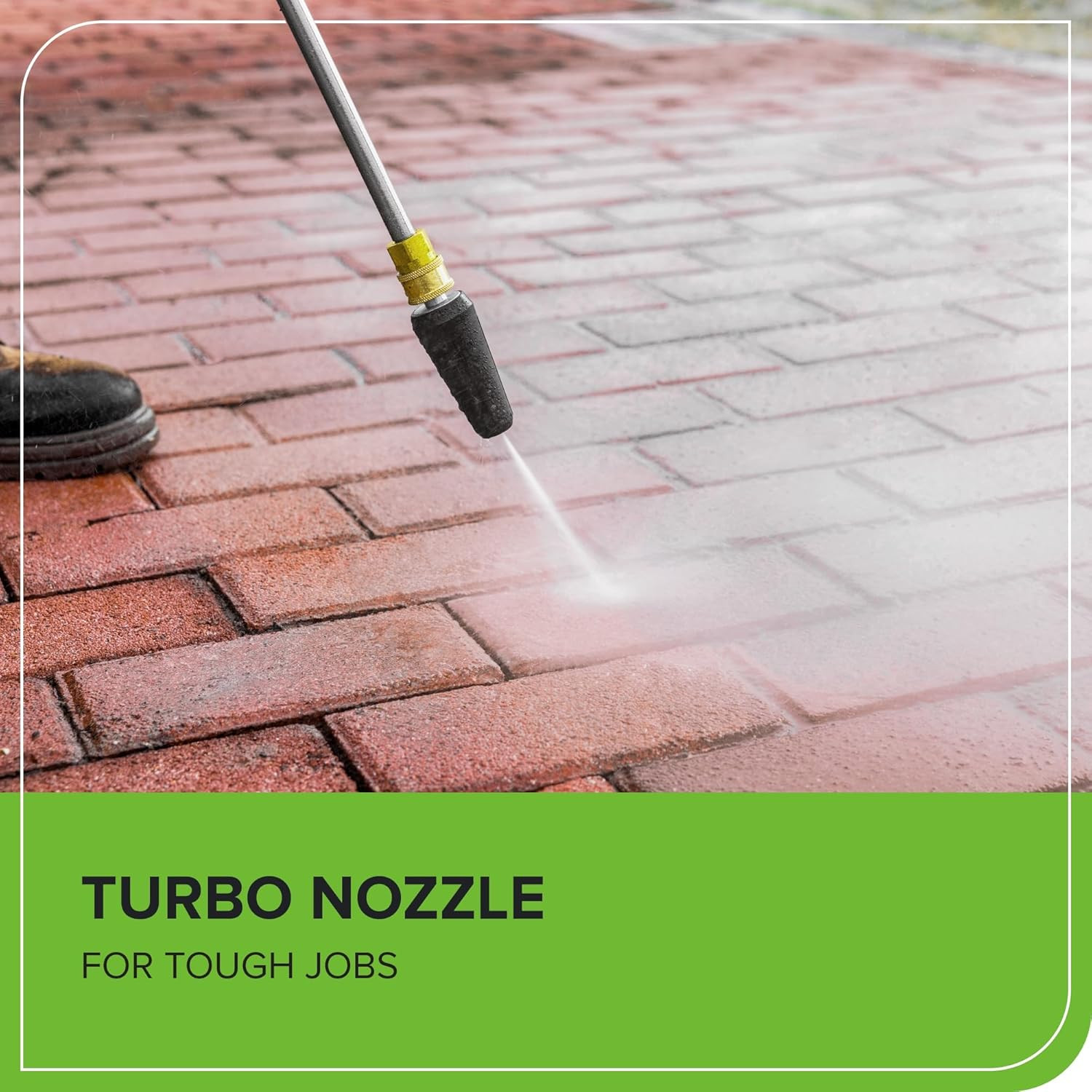 2100 PSI Compact Electric Pressure Washer for Cars, Patios & Pools