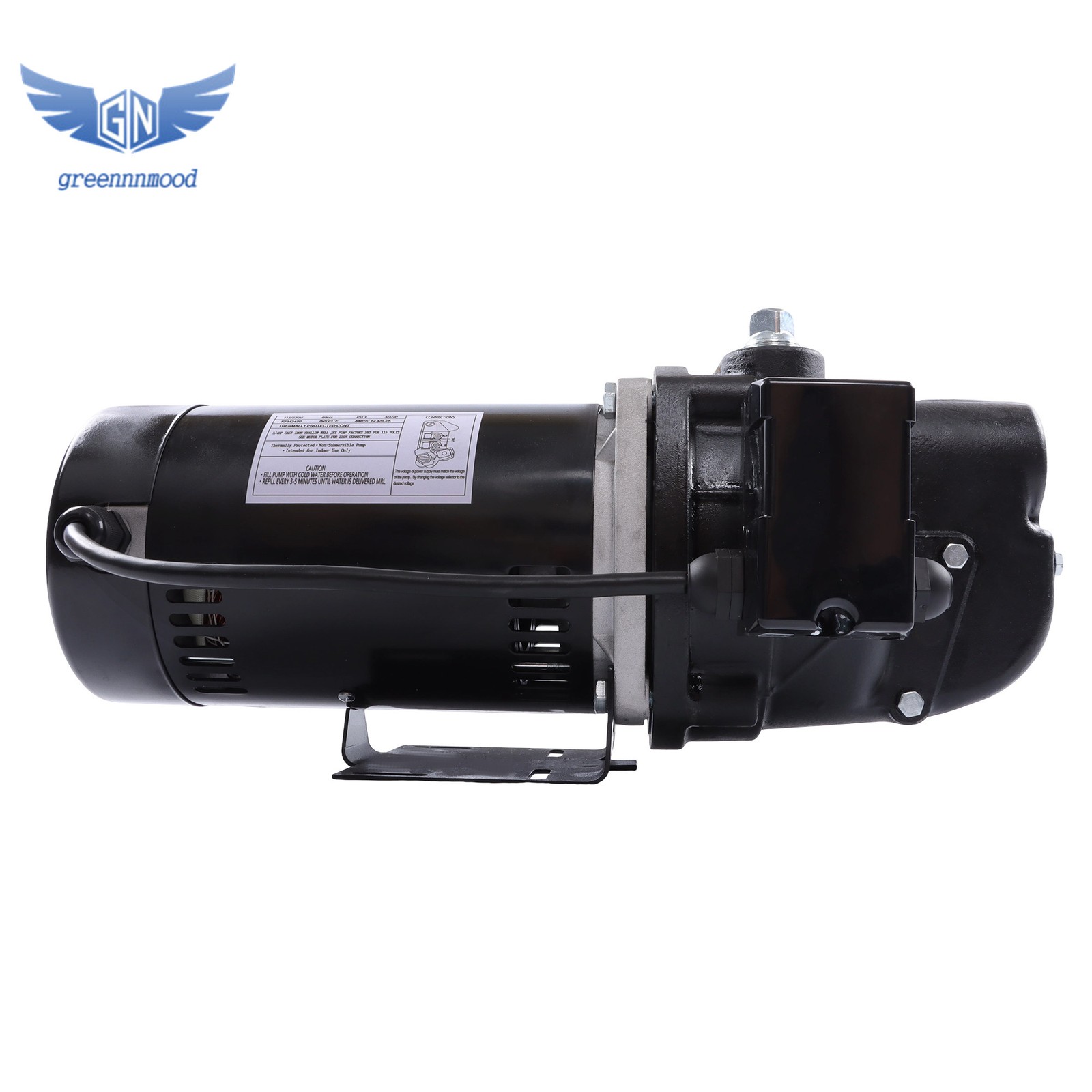 Heavy Duty SWS75-3/4 HP Cast Iron Shallow Jet Well Pump – Up to 510GPH 115/230V