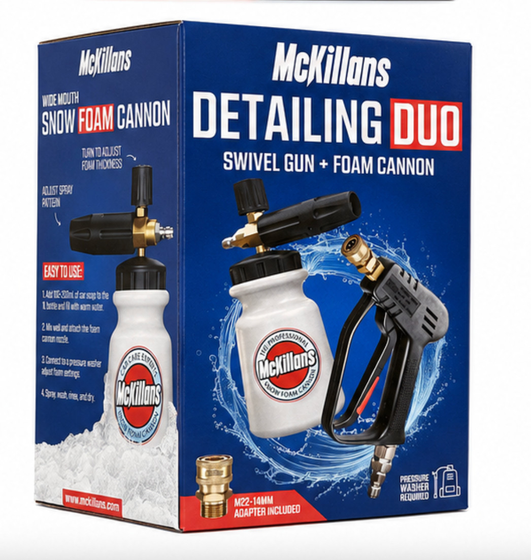 ✅McKillans Duo, Swivel Gun & Wide Mouth Foam Cannon, New📦