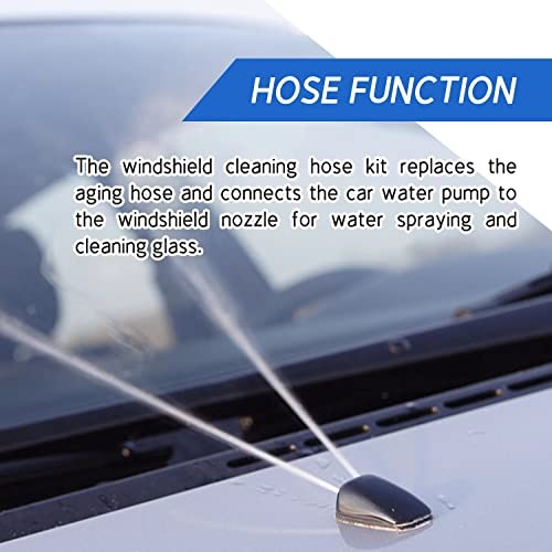 Windshield Washer Hose Kit – 4 Meter Fluid Hose with 12 Pcs – Includes 4 Hoses