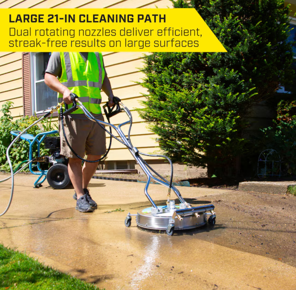 SurfaceMaxx 21in Surface Cleaner 4500 PSI Water Broom Gas Washer FreeShip