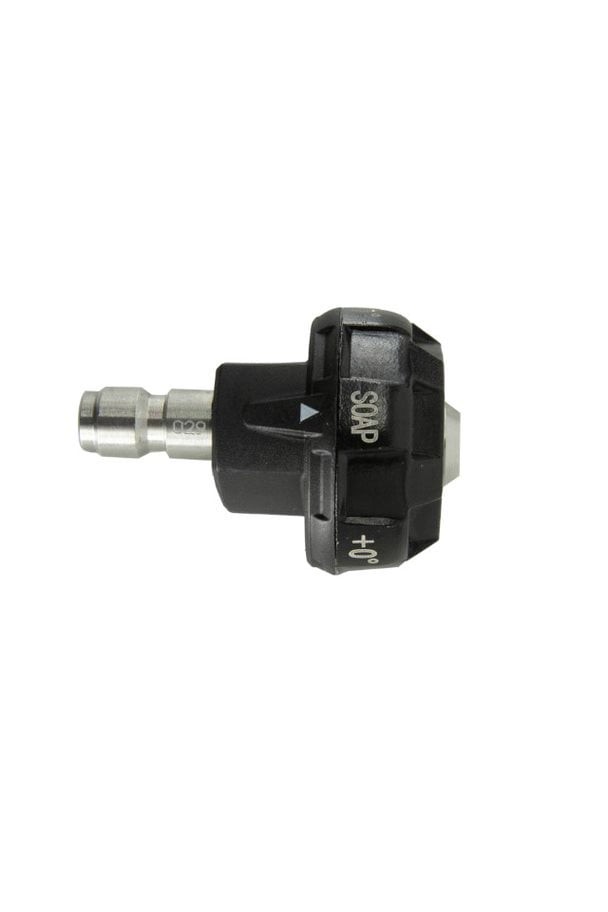 Universal 1/4″ Quick Connect 6-in-1 Pressure Washer Nozzle, Black