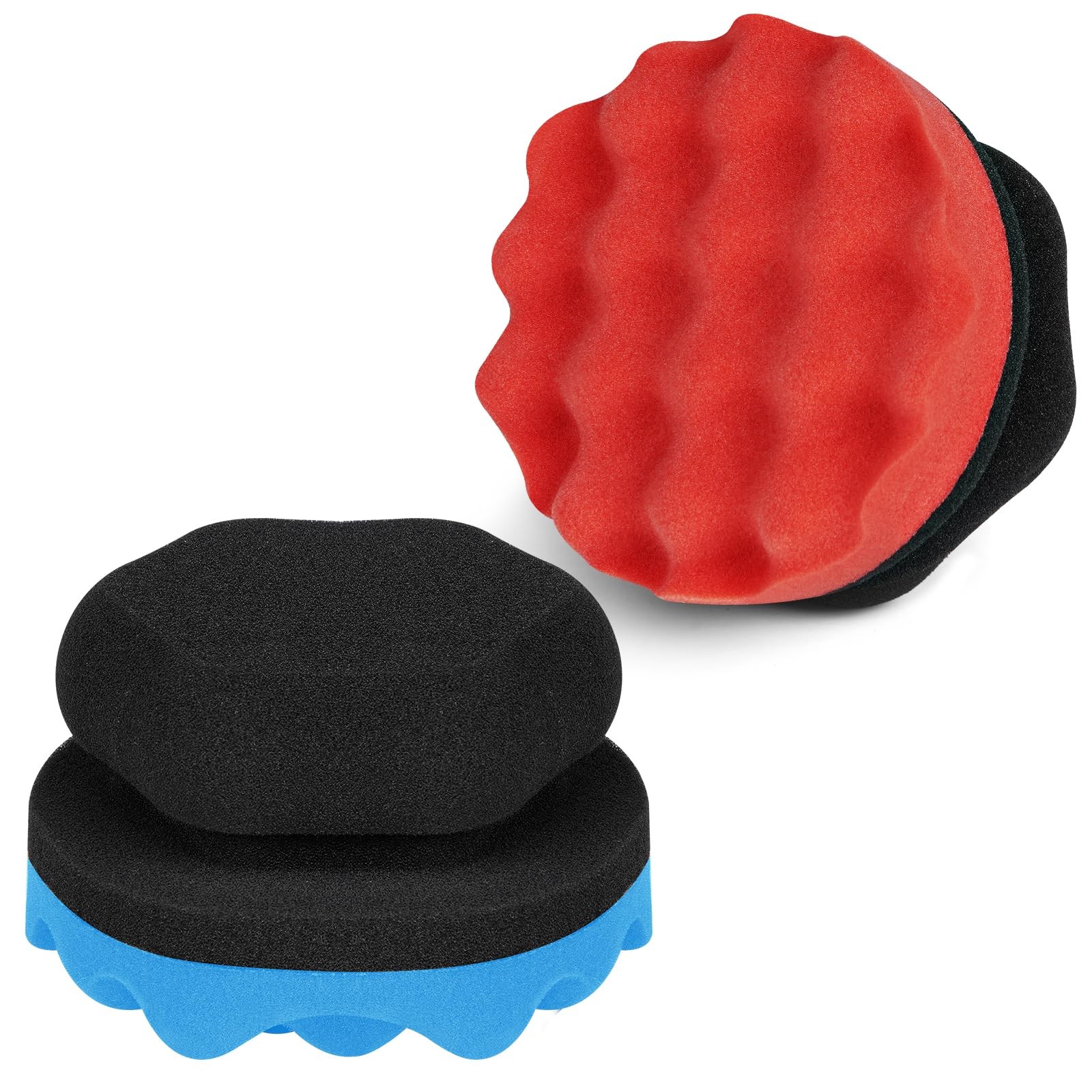 Large Tire Shine Applicator Pads Reusable Foam Sponge Tool for Detailing