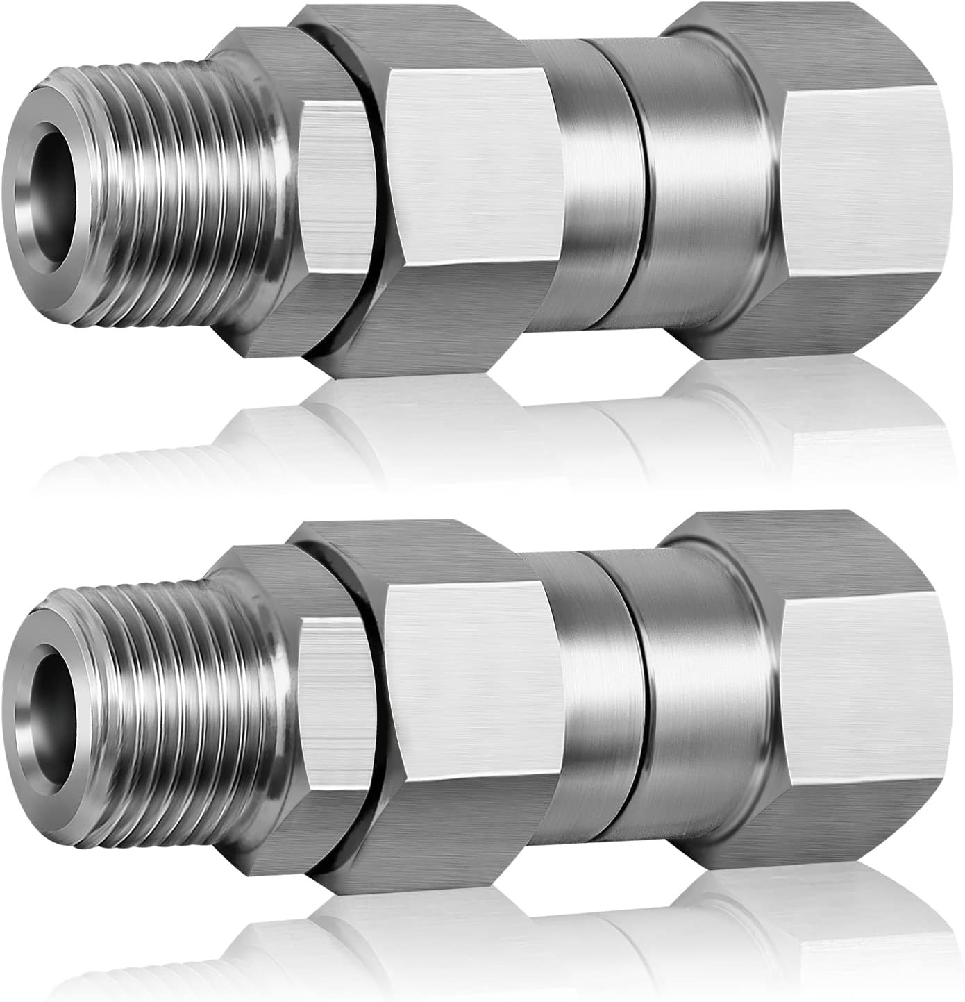 3/8 NPT Pressure Washer Swivel Fitting, anti Twist 3/8 Male to Female Stainless