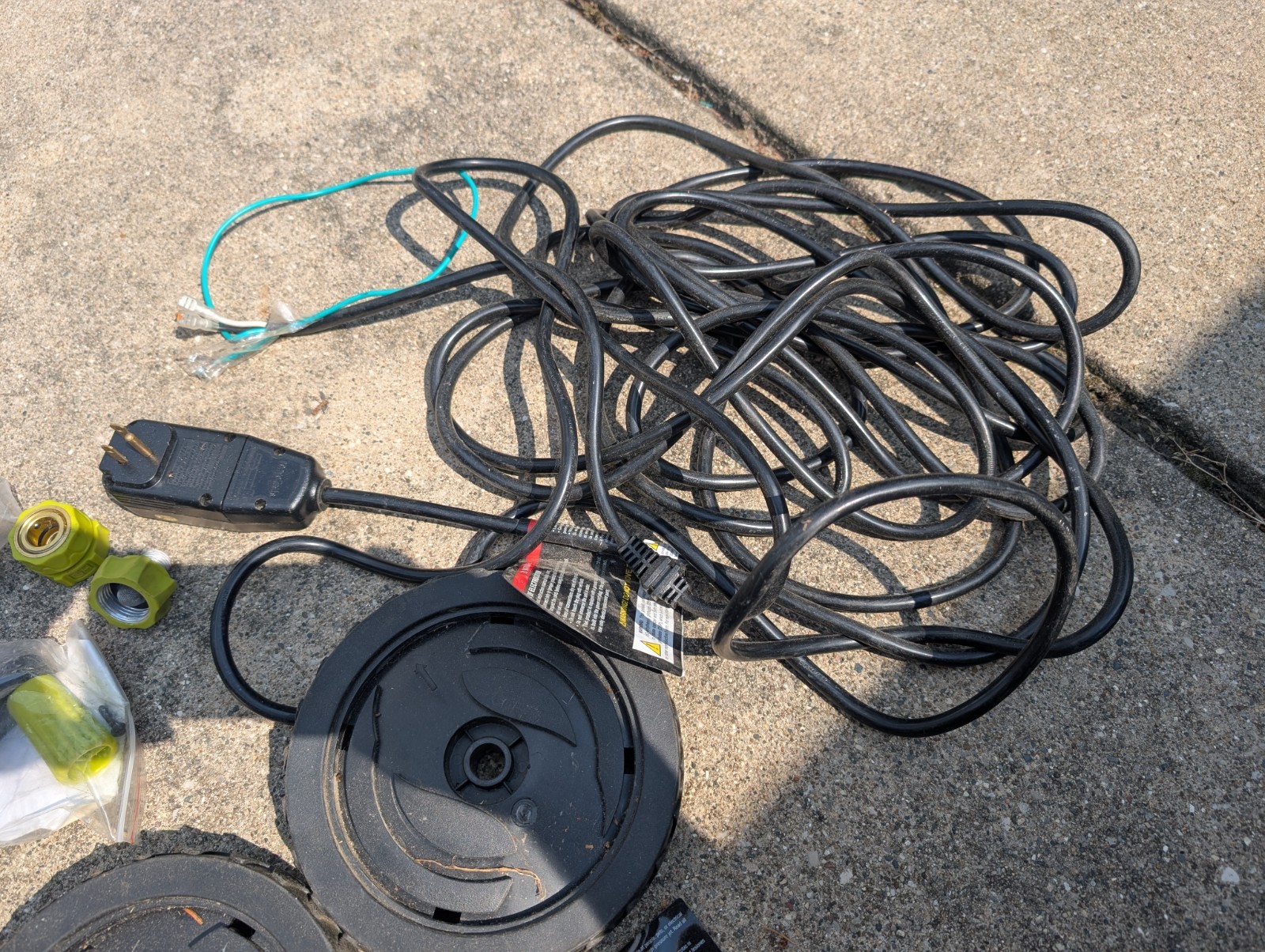 Sun Joe SPX3000-MAX PRESSURE WASHER PARTS LOT NOZZELS WAND HOSE WHEELS ADAPTERS