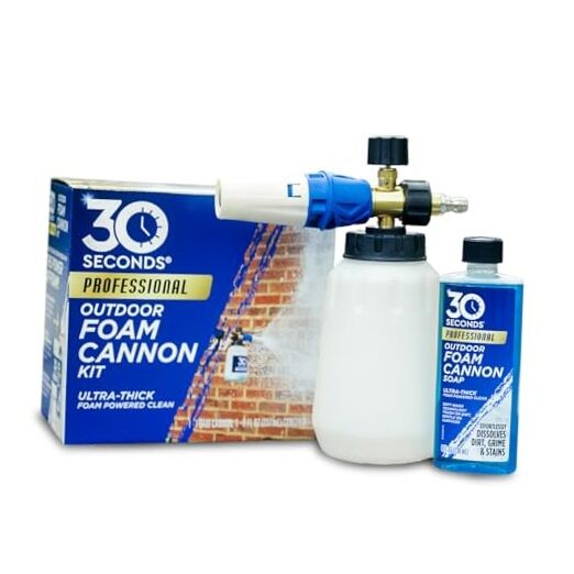 Foam Cannon Kit – Pressure Washer Sprayer + 8 fl. oz. Soap – Foaming Cleaner