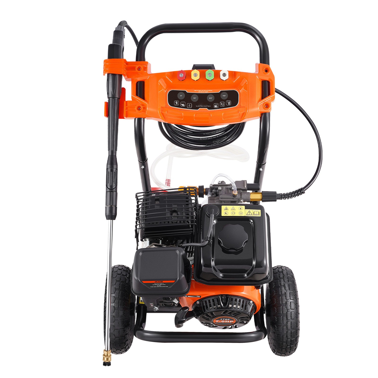 Uimoso 3500 PSI Gas Power Washer 2.6 GPM with 5 Nozzles for Vehicles and Fences